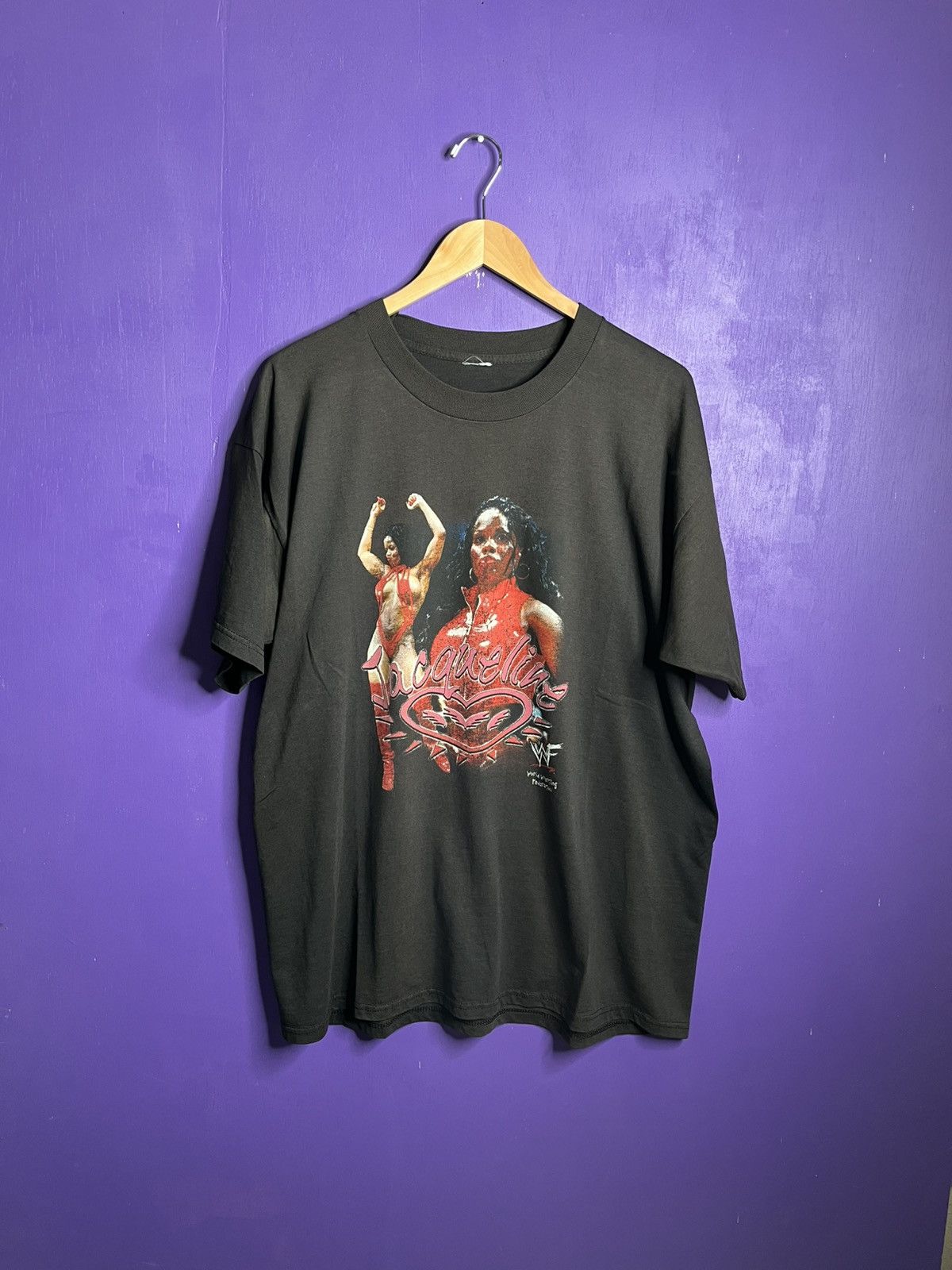 Vintage × WWF Vintage 90s WWF Jacqueline love t-shirt Size US XL / EU 56 / 4 - 1 Thumbnail