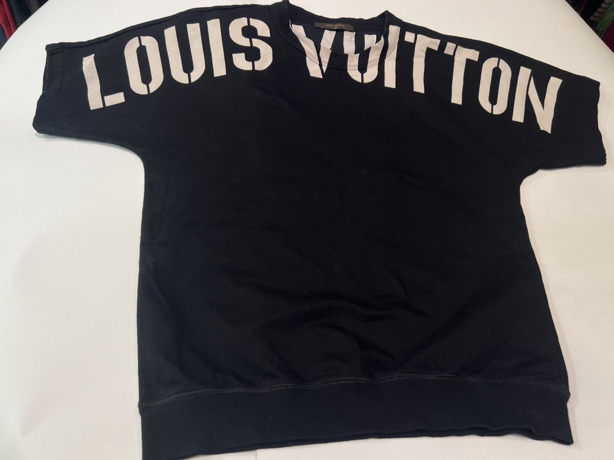 Louis Vuitton Louis Vuitton Black Fragment Printed Short Sleeve Sweater M Size US M / EU 48-50 / 2 - 1 Thumbnail