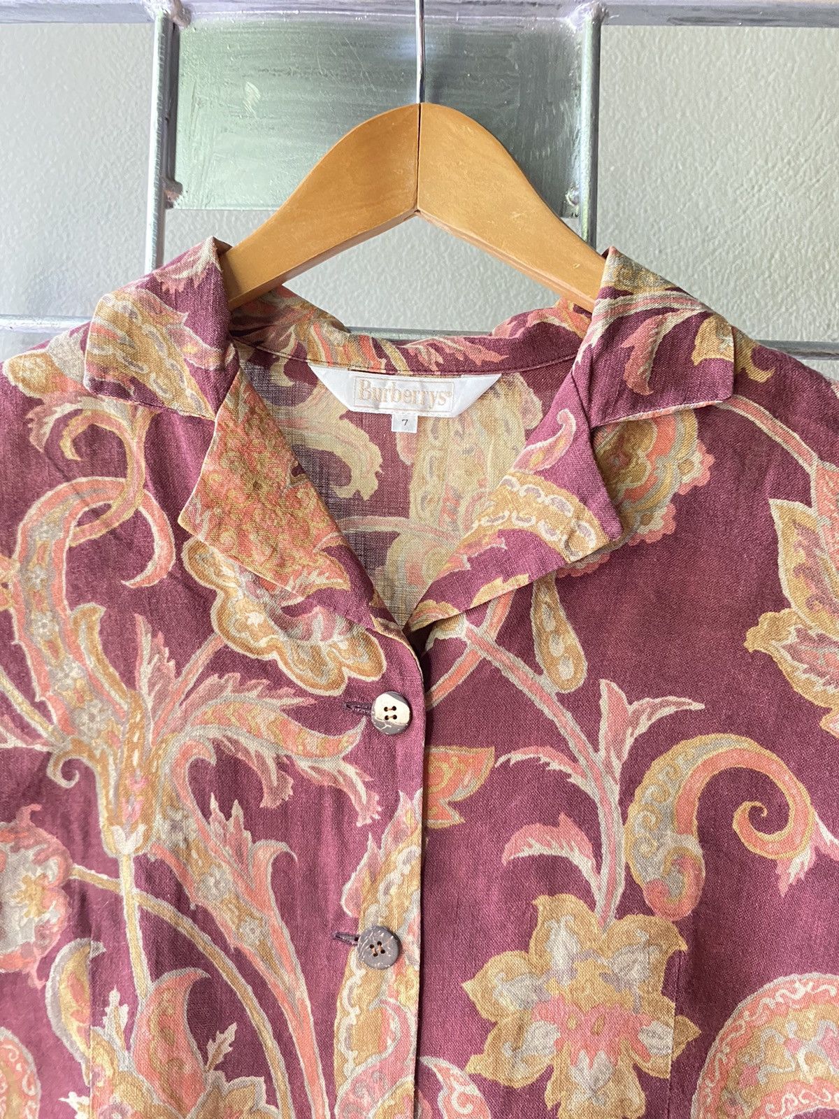 Burberry Burberry vintage floral print blouse Size M / US 6-8 / IT 42-44 - 5 Thumbnail