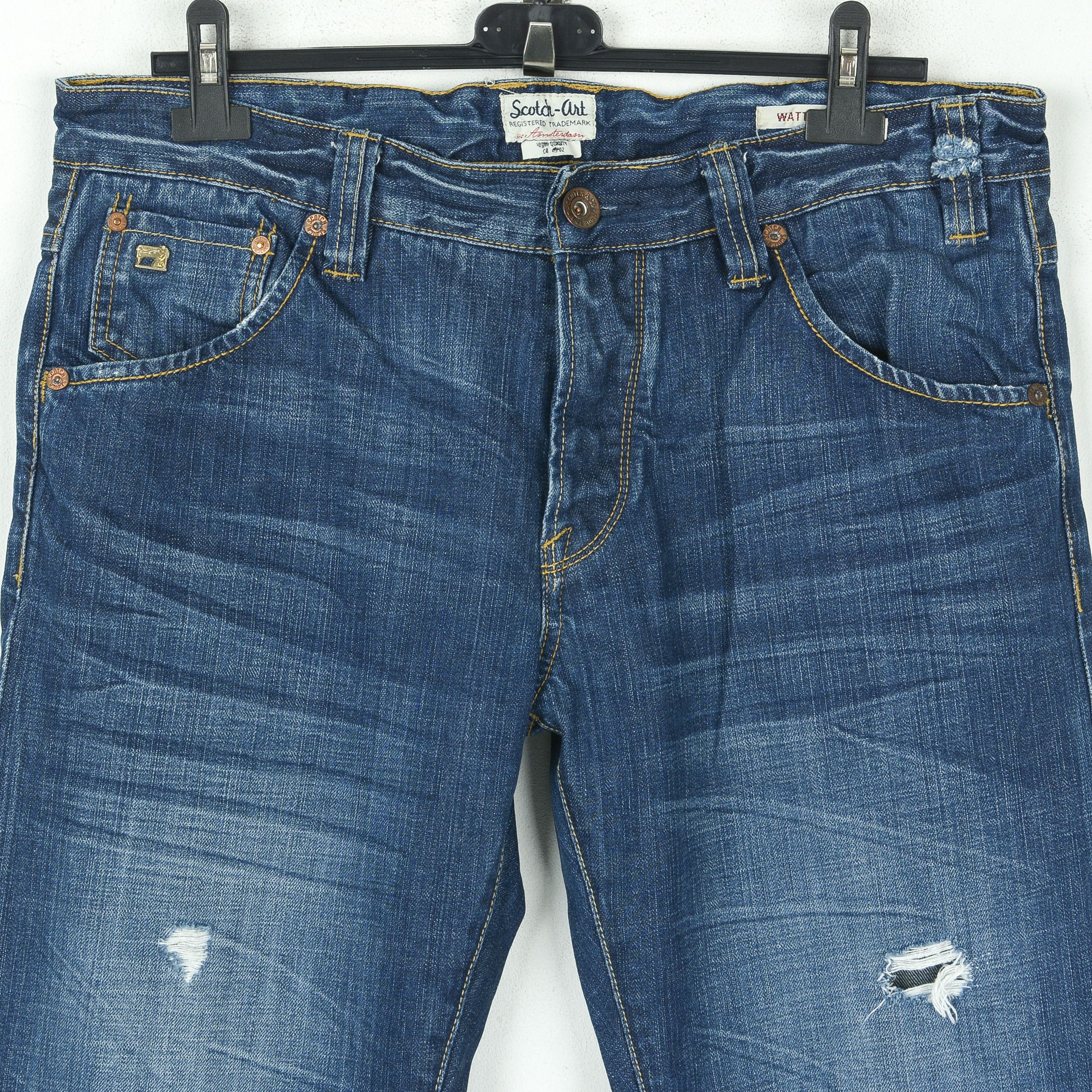 Scotch & Soda SCOTCH & SODA W34 L32 Regular Slim Fit Jeans Denim Pants Size US 34 / EU 50 - 2 Thumbnail
