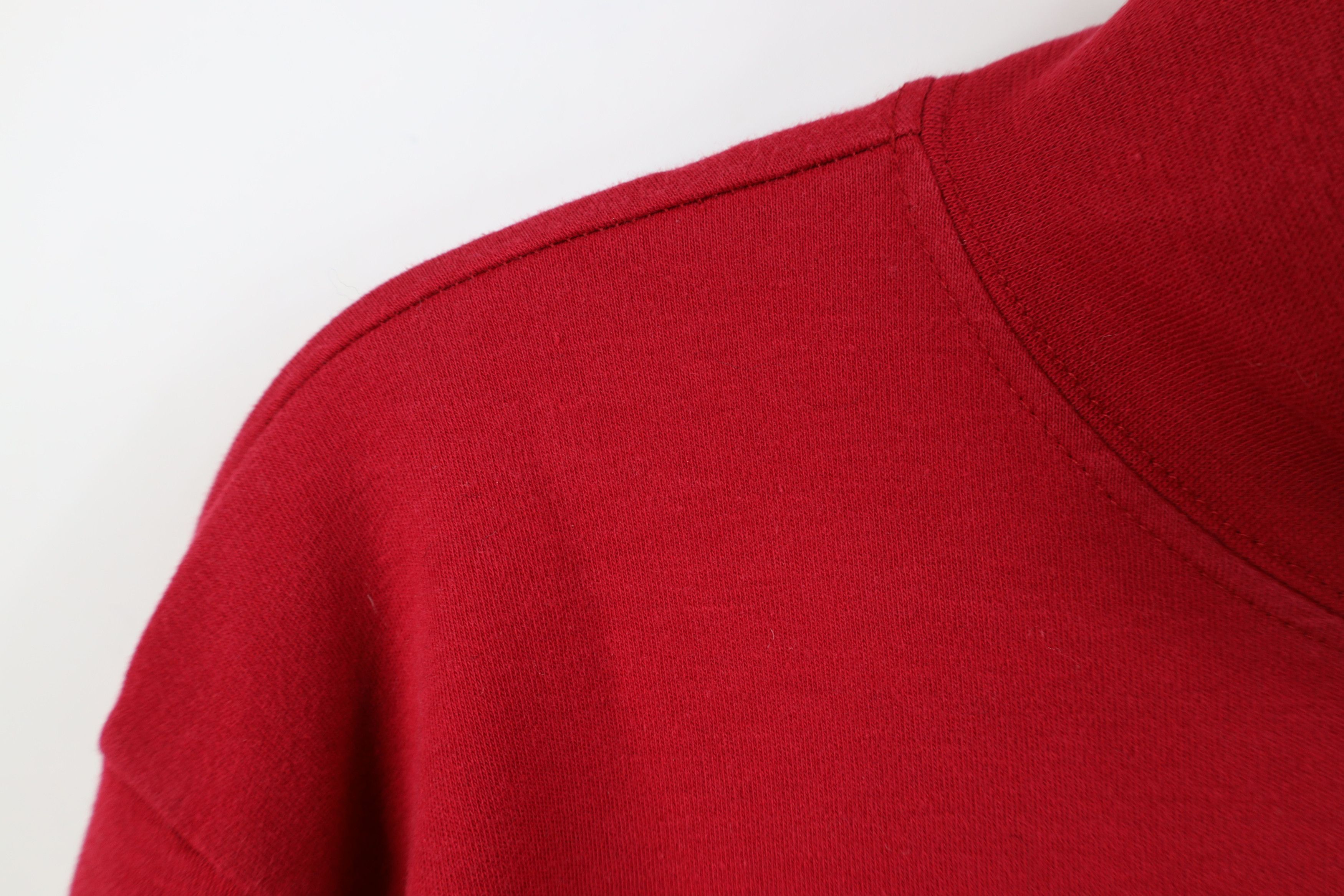 L.L. Bean Vintage 90s LL Bean Mock Neck Long Sleeve T-Shirt Red USA Size US M / EU 48-50 / 2 - 5 Thumbnail