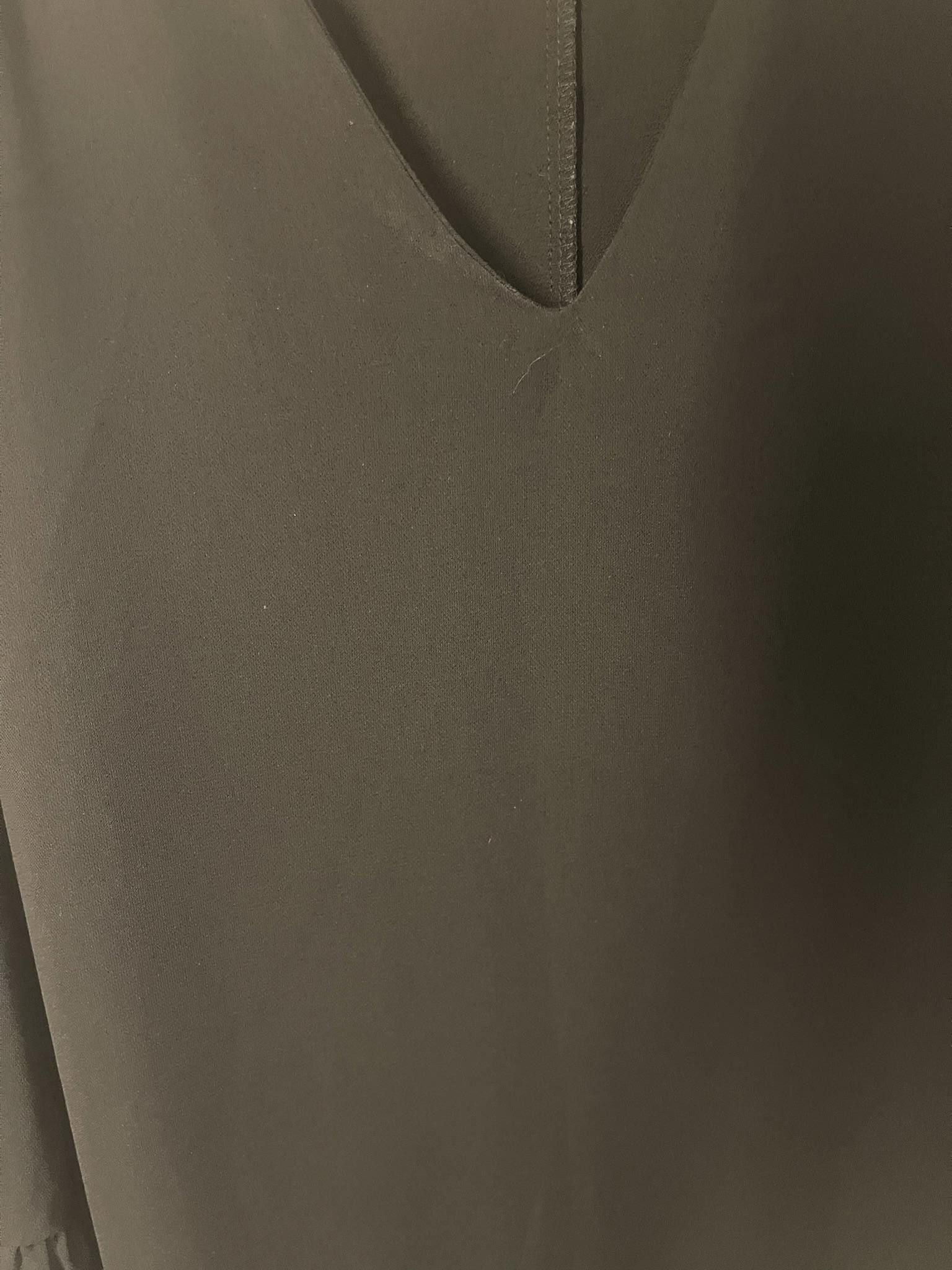 Zara Zara Black Slipover Blouse, with ruffled sleeves Size XXL / US 16-18 / IT 52-54 - 3 Thumbnail