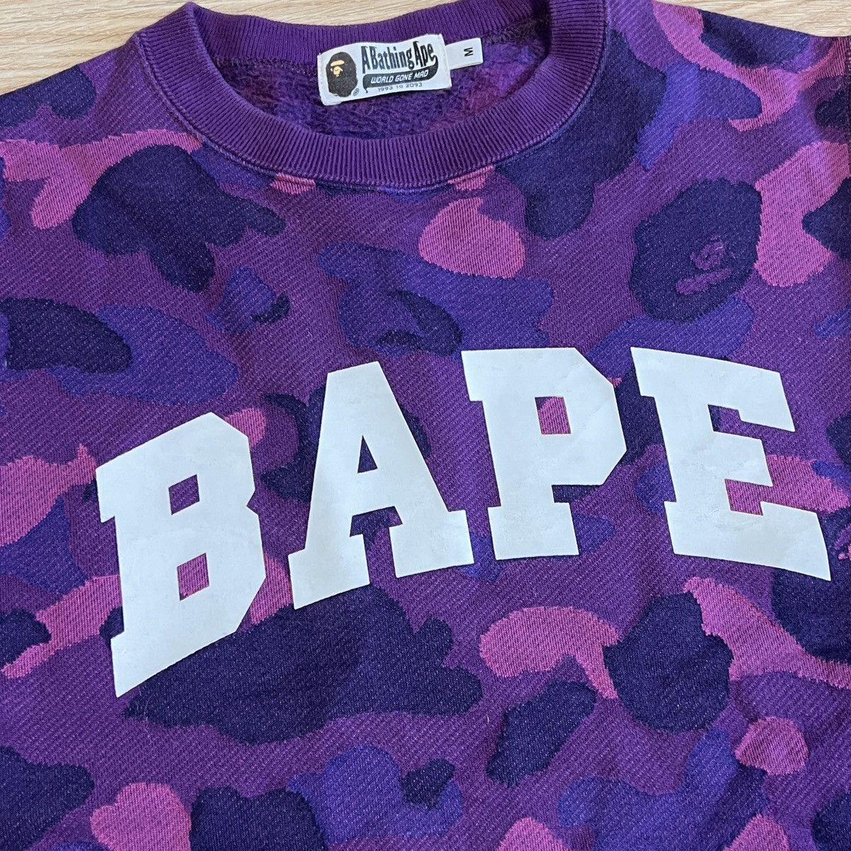 Bape Color Camo Jacquard Crewneck Size US M / EU 48-50 / 2 - 4 Thumbnail