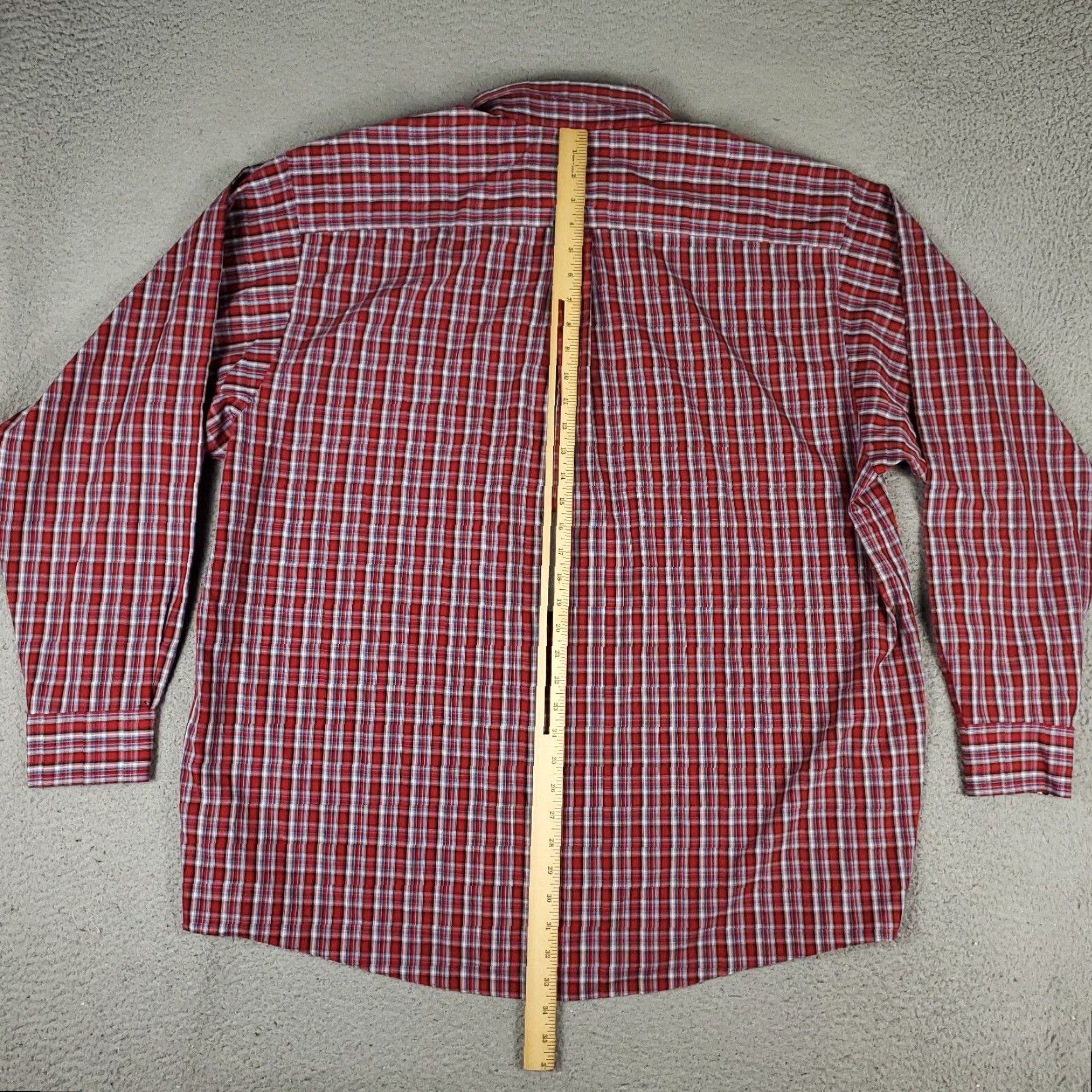 Ariat Ariat Shirt Mens 2XL Red Plaid Button-Up Long Sleeve Casual Shirt - Cotton Blend, Button-Down Collar, Regular Fit, Mens Size US XXL / EU 58 / 5 - 3 Thumbnail