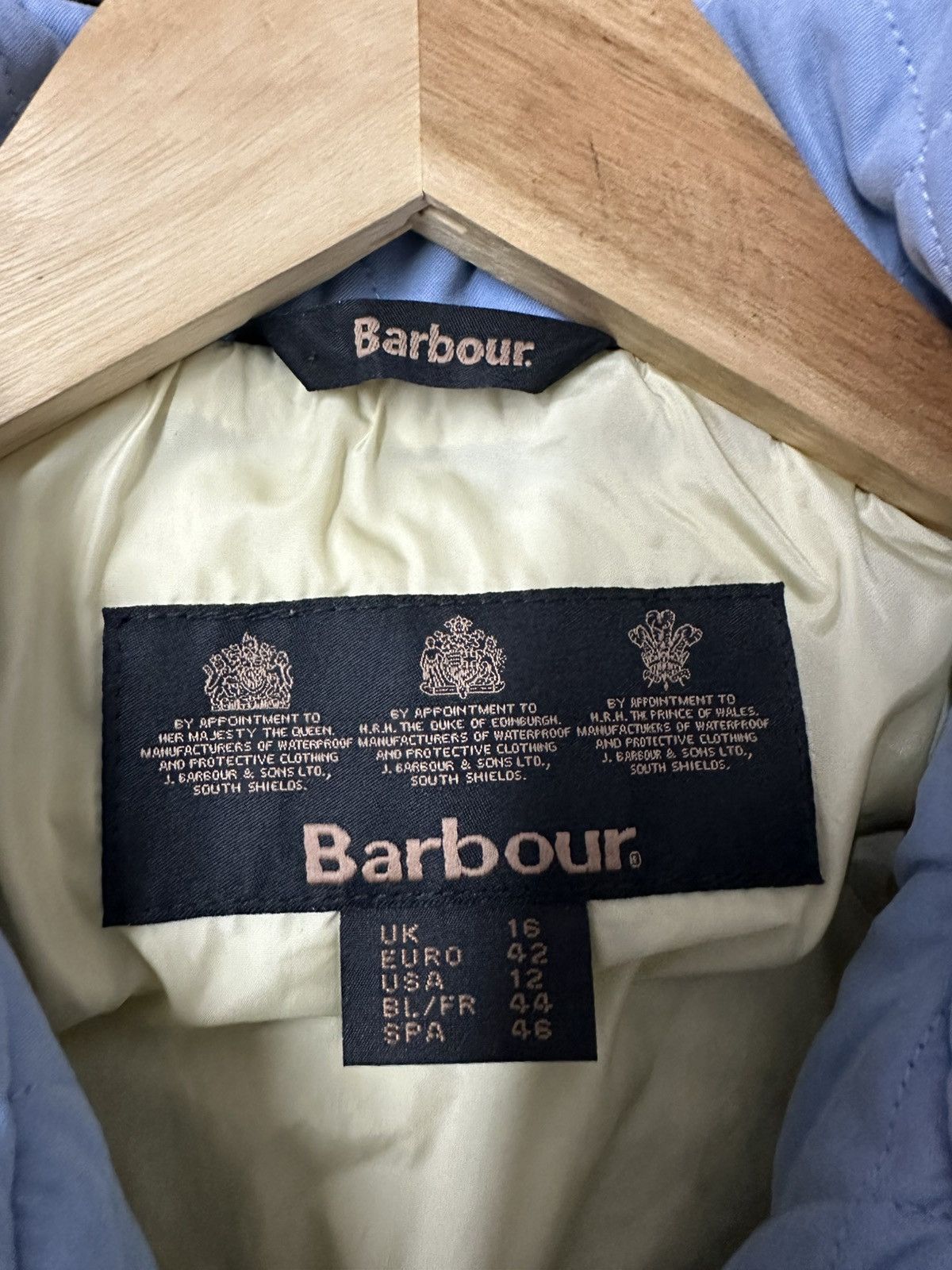Barbour Authentic Barbour Blue Shaped Microfibre Quilt Jacket Size US M / EU 48-50 / 2 - 5 Thumbnail