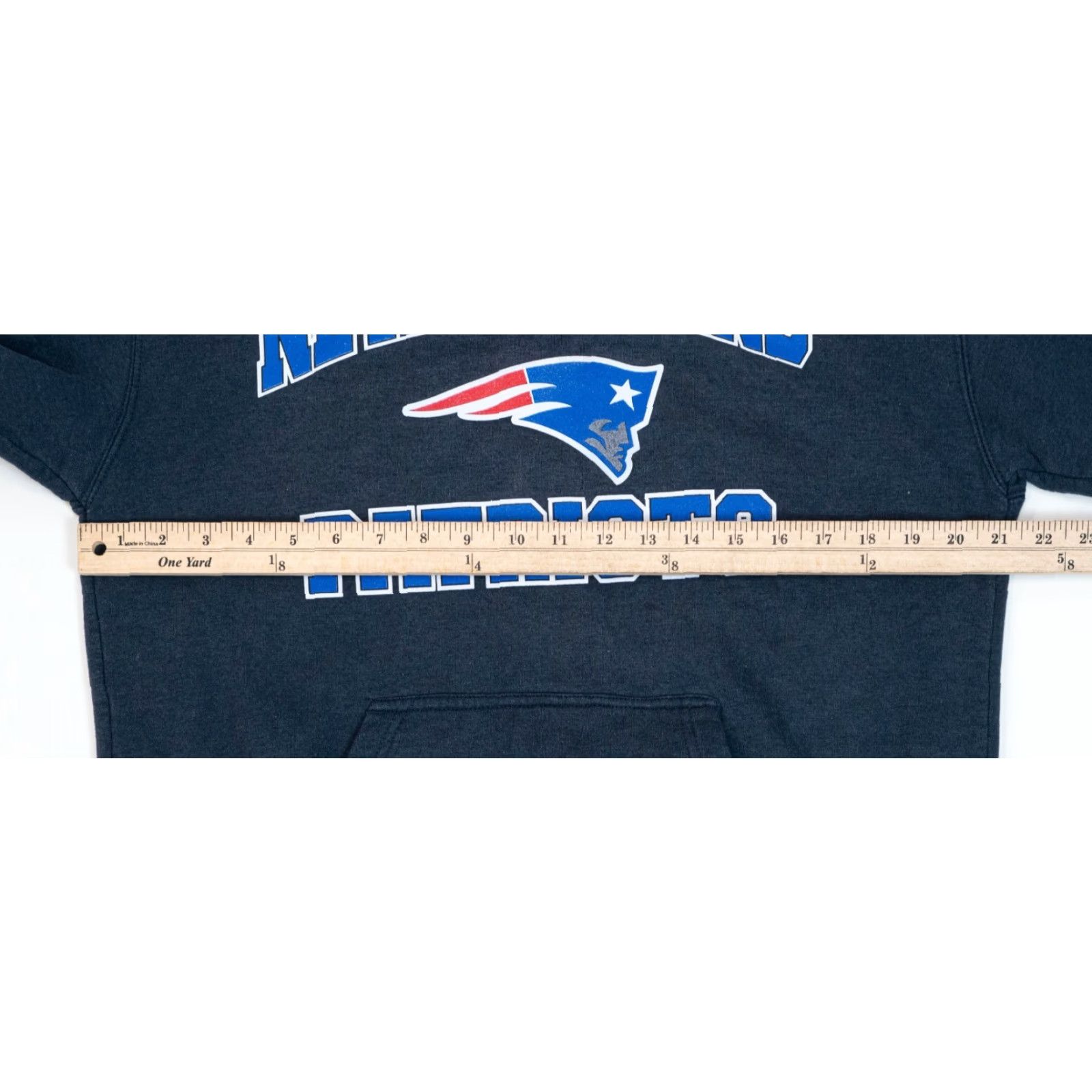 NFL New England Patriots Hoodie Mens Size M Blue Navy Distressed NFL Kenpo Pullover Hoodie, Logo, Pockets, All Seasons, Football, Sportswear Size US M / EU 48-50 / 2 - 6 Thumbnail