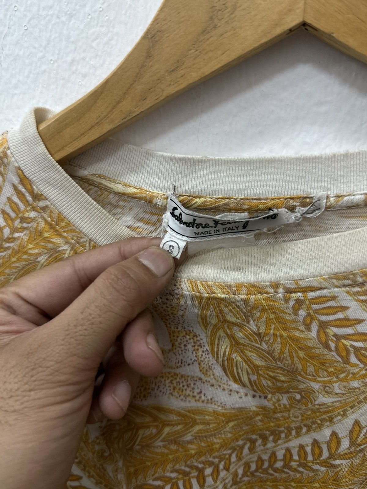 Salvatore Ferragamo Vintage Salvatore Feragamo Leopard Printed T Shirt Size US S / EU 44-46 / 1 - 4 Thumbnail