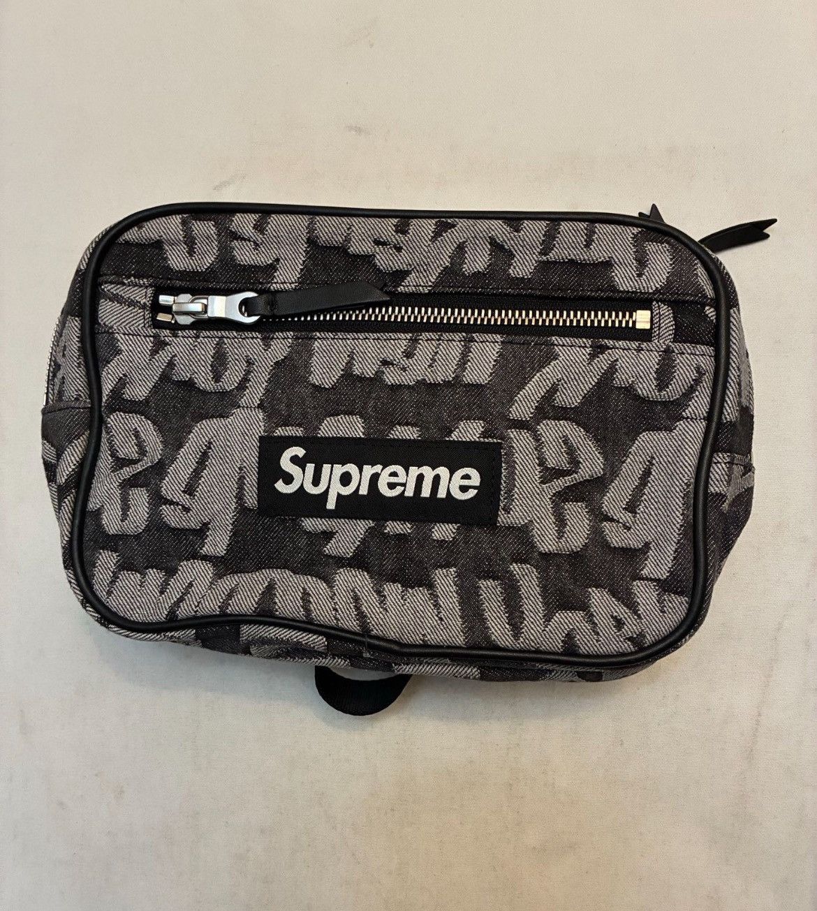 Supreme Supreme 18SS Skull Pile Denim Tote Black | Grailed