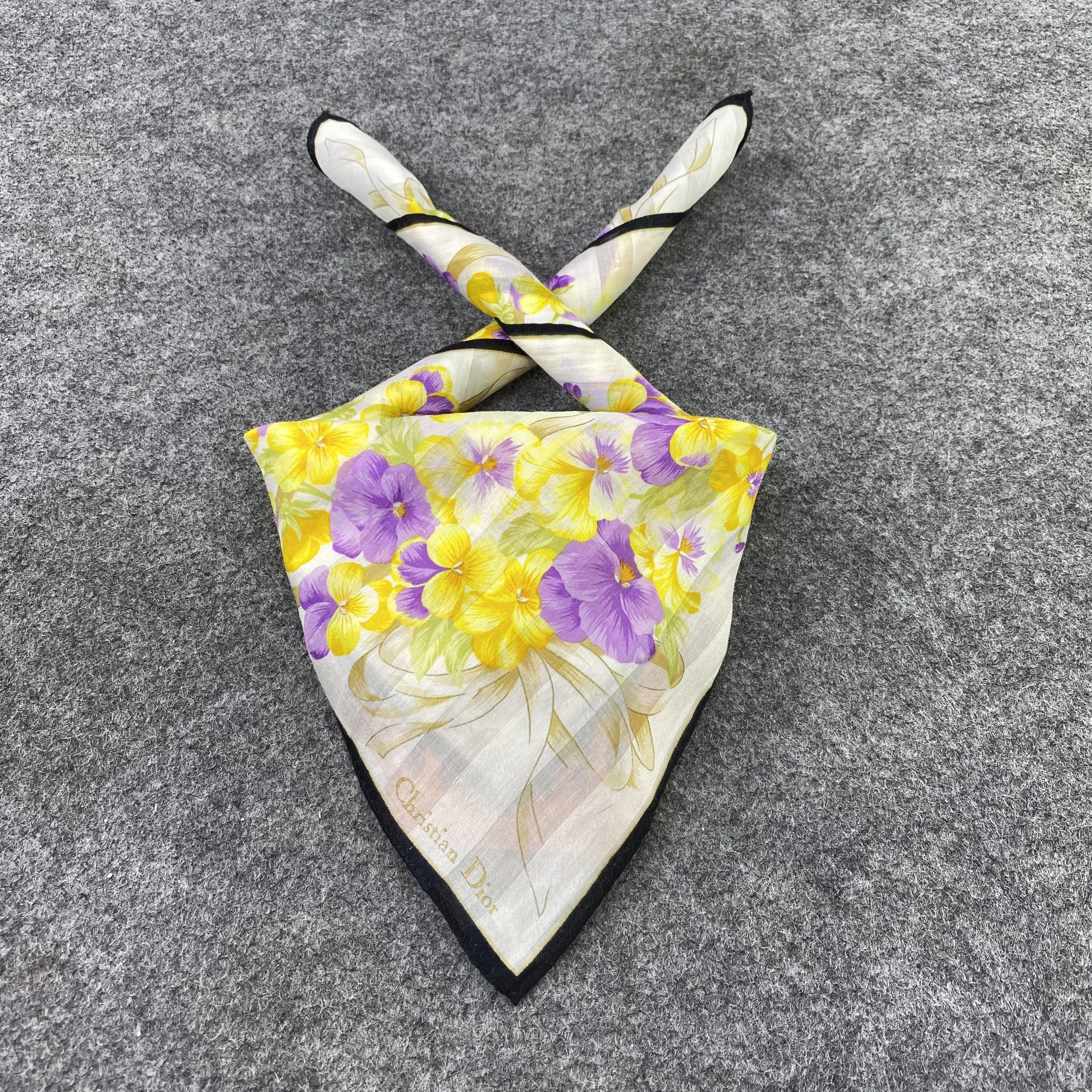 Christian Dior Monsieur Christian Dior Handkerchief / Bandana / Neckerchief-B602 Size ONE SIZE - 2 Thumbnail