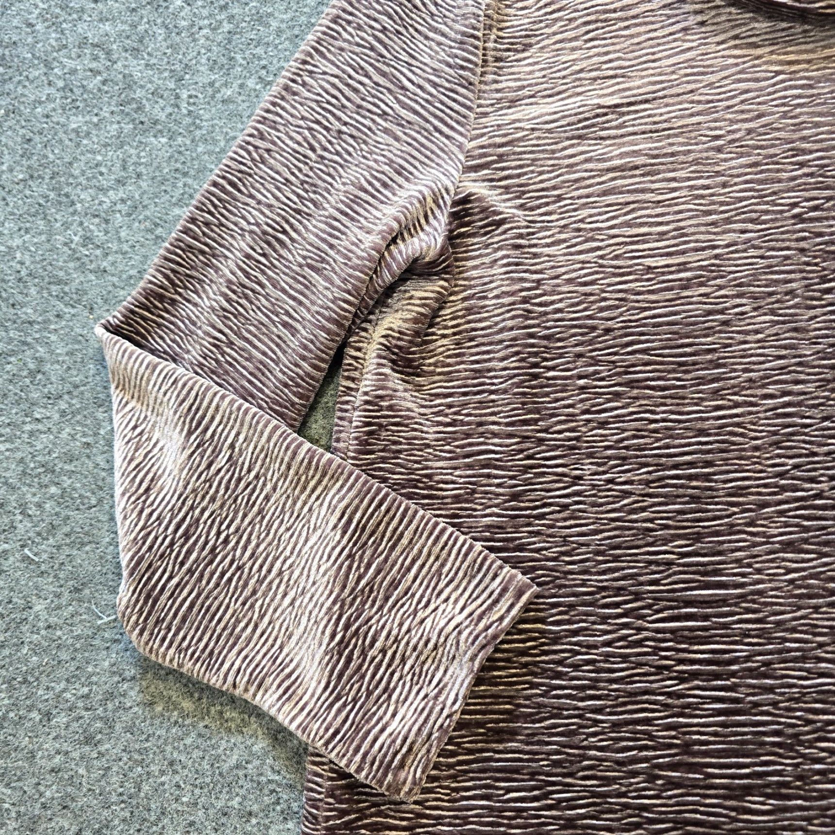 Habitat Habitat Top Womens Size Small Pink Velour Textured Cowl Neck Long Sleeve Casual Shirt Size S / US 4 / IT 40 - 3 Thumbnail