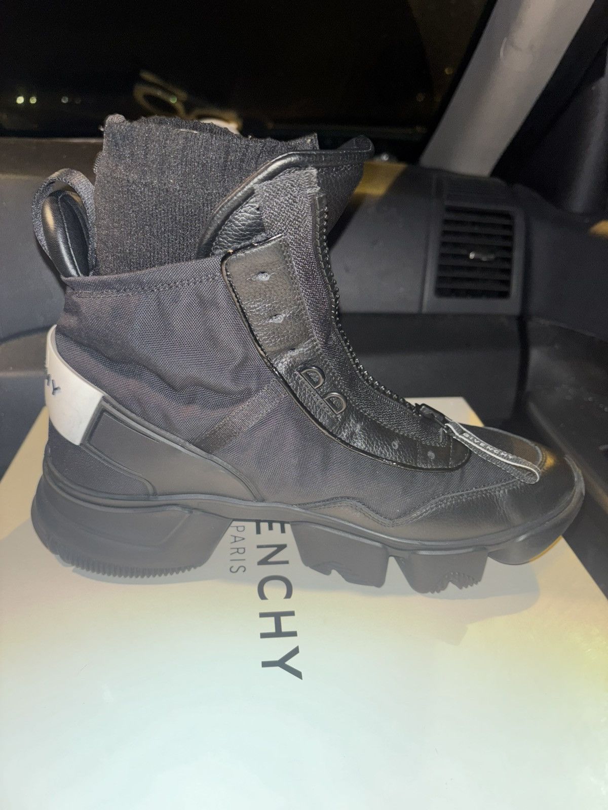 Givenchy Givenchy — JAW high sneakers in nylon and leather Size US 9.5 / EU 42-43 - 7 Thumbnail