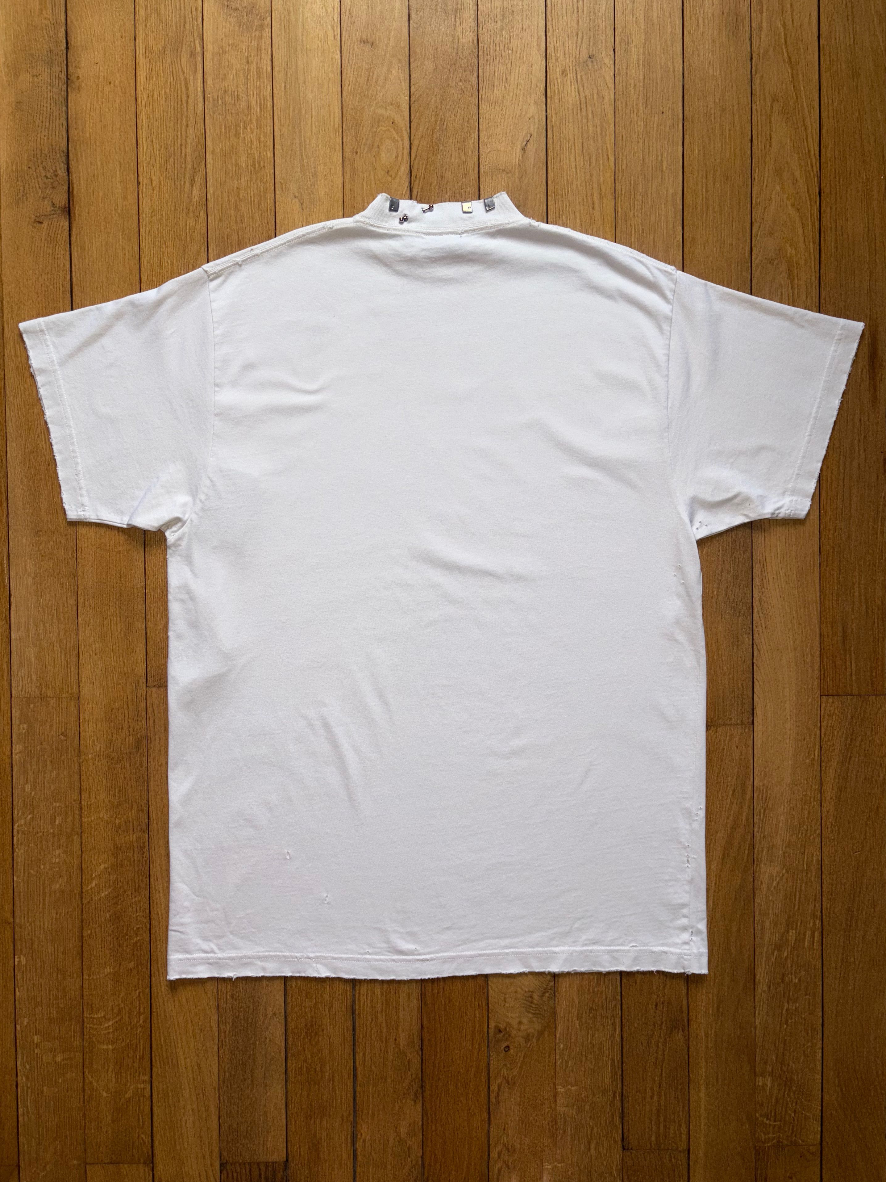 Balenciaga Balenciaga white pierced tshirt Size US S / EU 44-46 / 1 - 2 Thumbnail
