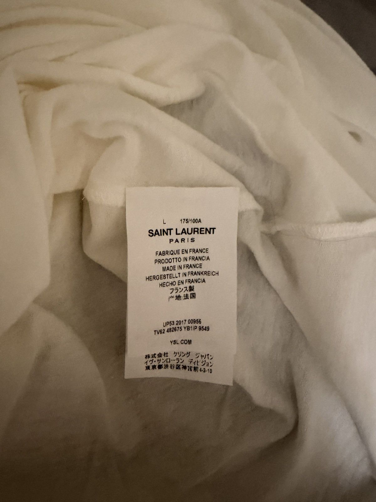Saint Laurent Paris Saint laurent tshirt Size US L / EU 52-54 / 3 - 3 Thumbnail