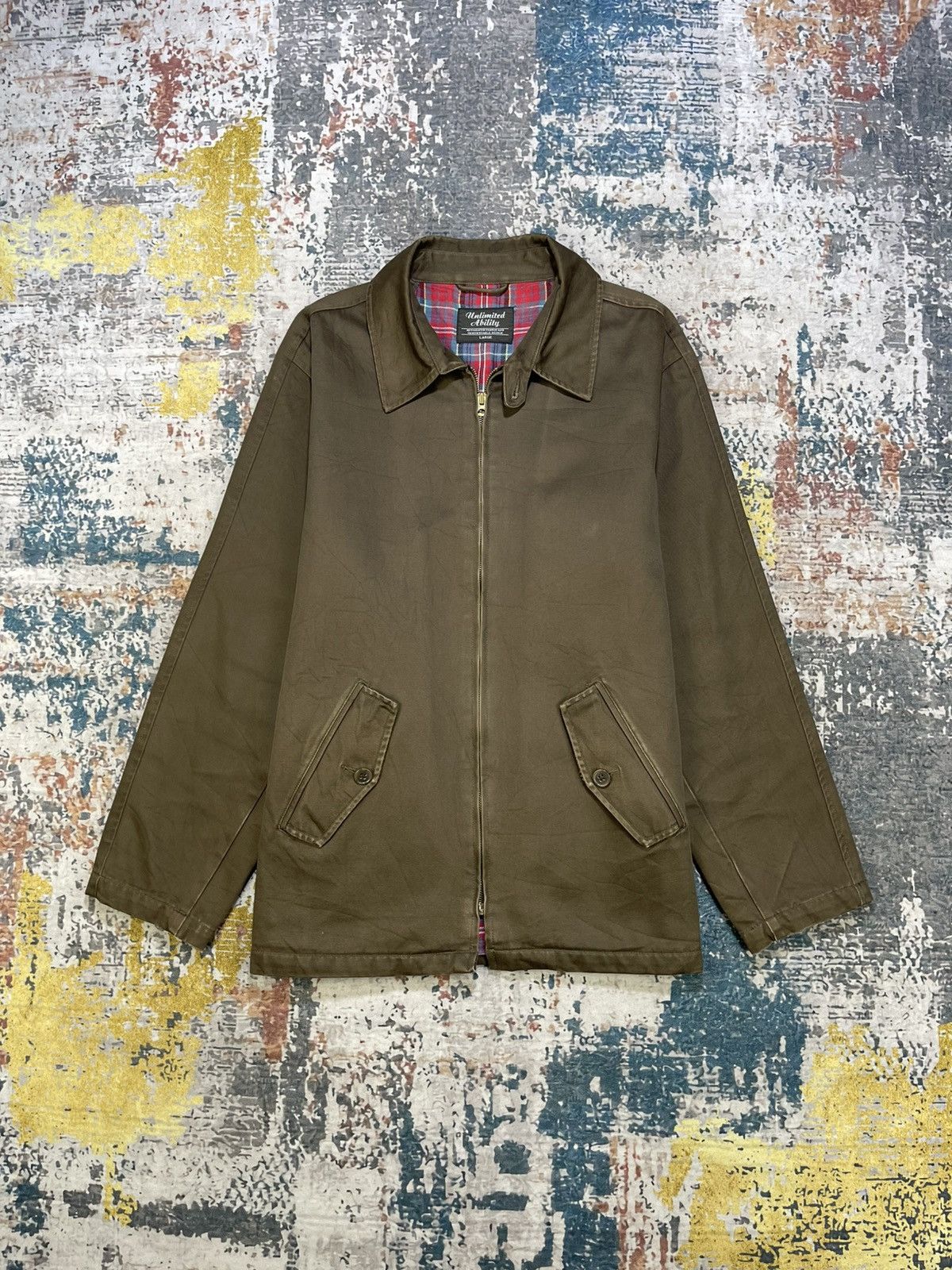 Japanese Brand Unlimited Ability Half Belted Zip Up Jacket Size US M / EU 48-50 / 2 - 1 Thumbnail