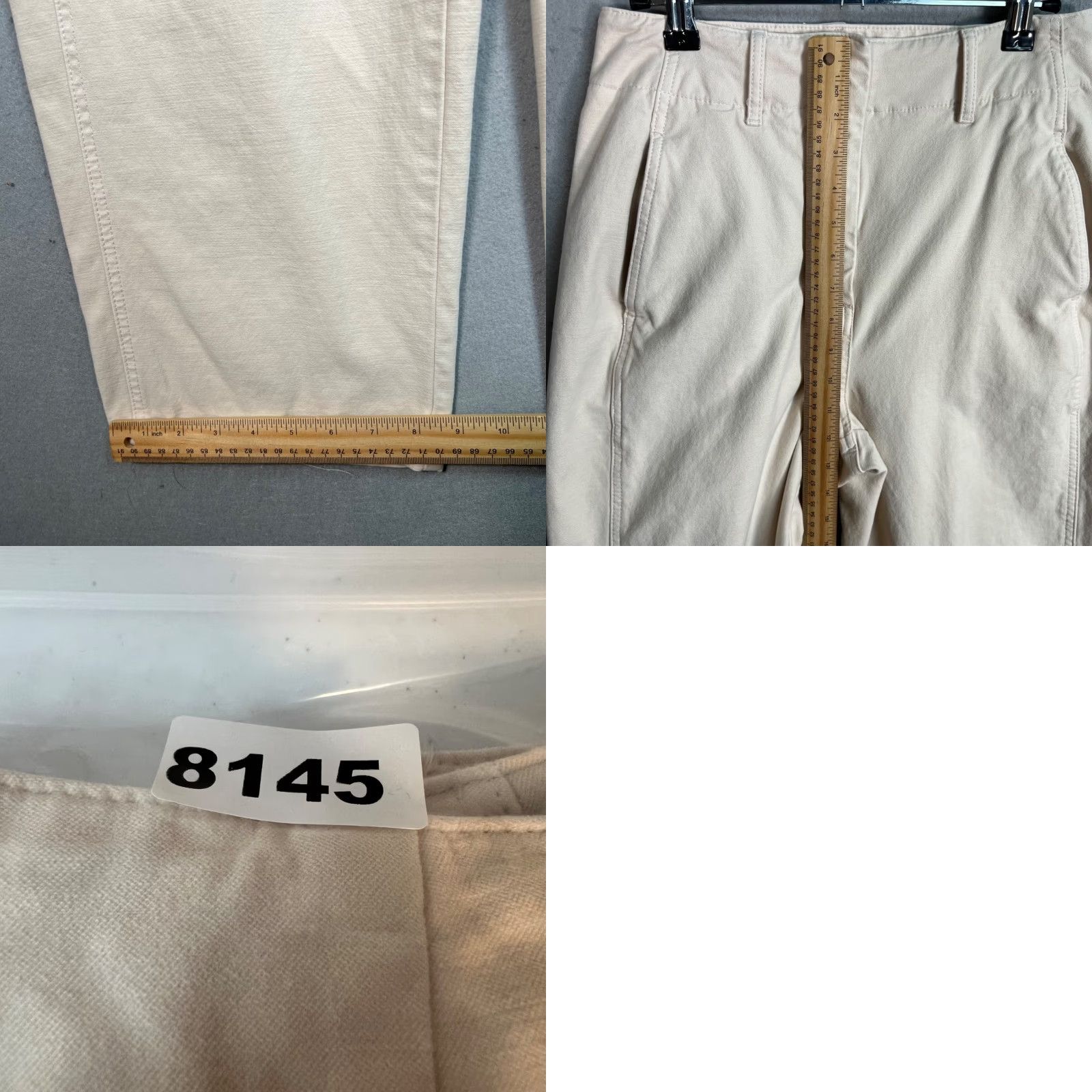 Vintage Wilfred Free Beige High-Waist Trousers Size 4 Cotton Blend Womens Casual Pants Size 27" / US 4 / IT 40 - 8 Thumbnail