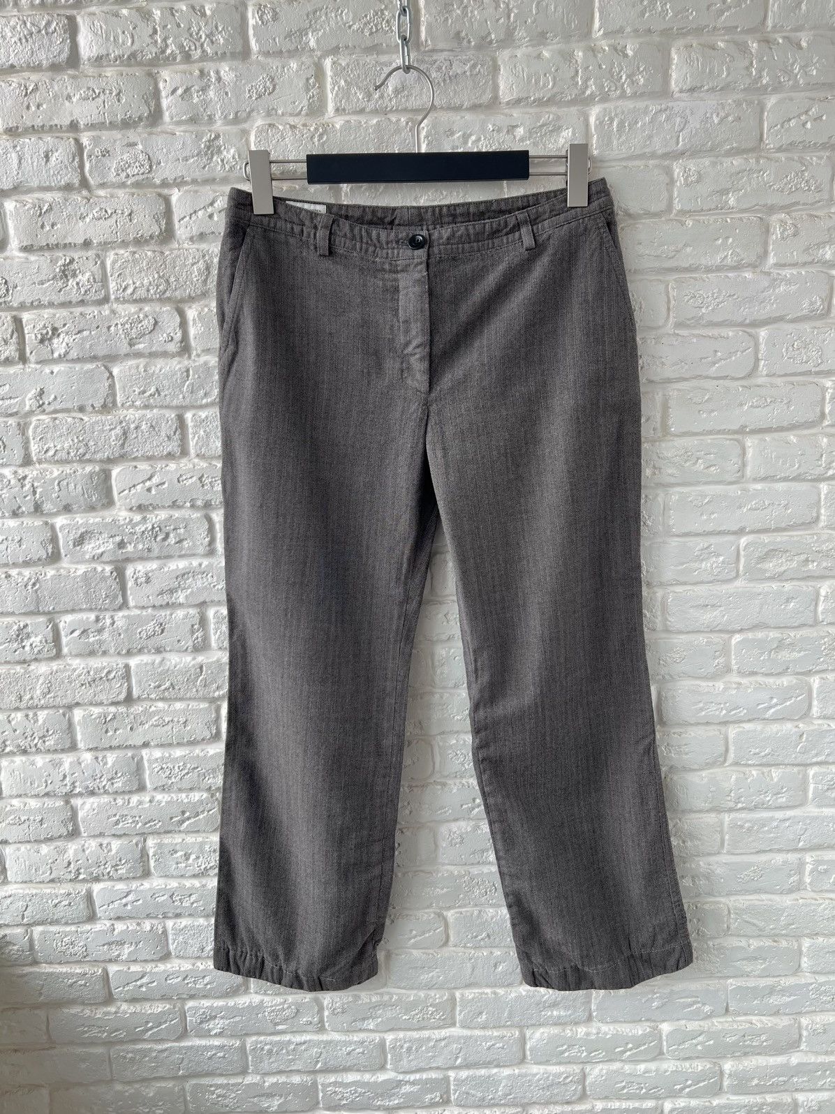 Dries Van Noten Dries Van Noten Striped Wool Pants Size 27" / US 4 / IT 40 - 1 Thumbnail
