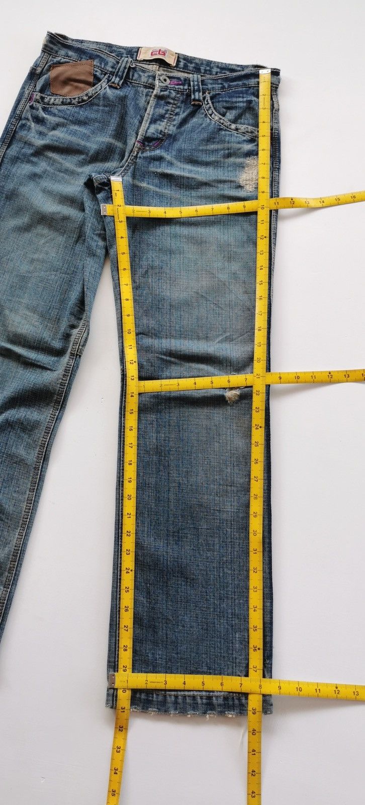 Japanese Brand Cube Sugar Japan Double Back Denim Jeans Size US 31 - 13 Thumbnail
