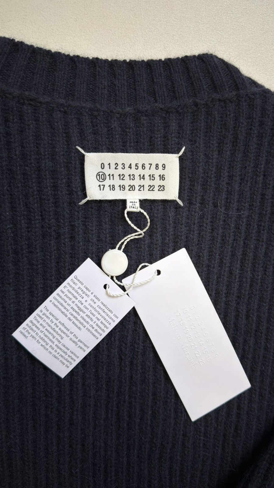 Maison Margiela A/W 21 Ribbed Wool ‘Officer’ Sweater Size US XL / EU 56 / 4 - 5 Thumbnail