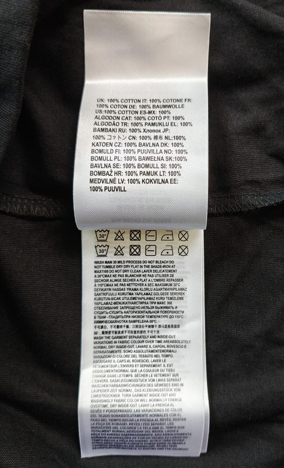 Diesel DIESEL Black T-shirt with DSL 78 Denim print T 4191 Size US M / EU 48-50 / 2 - 7 Thumbnail