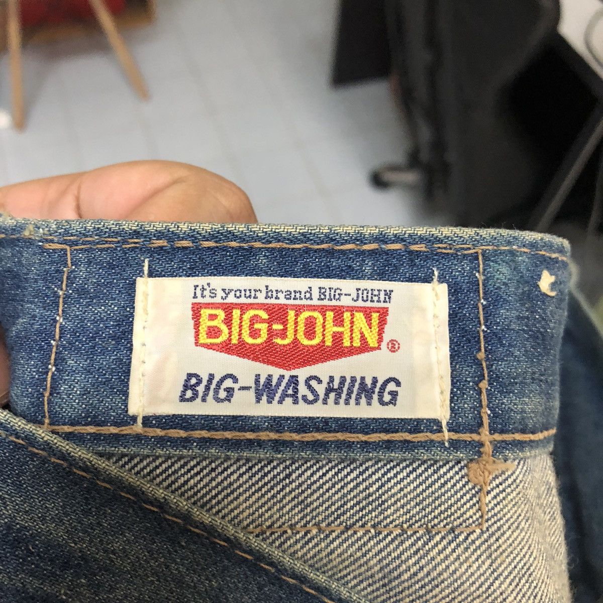 Big John DL Big John vintage Blue Denim Pants #C621 Size US 28 / EU 44 - 20 Thumbnail