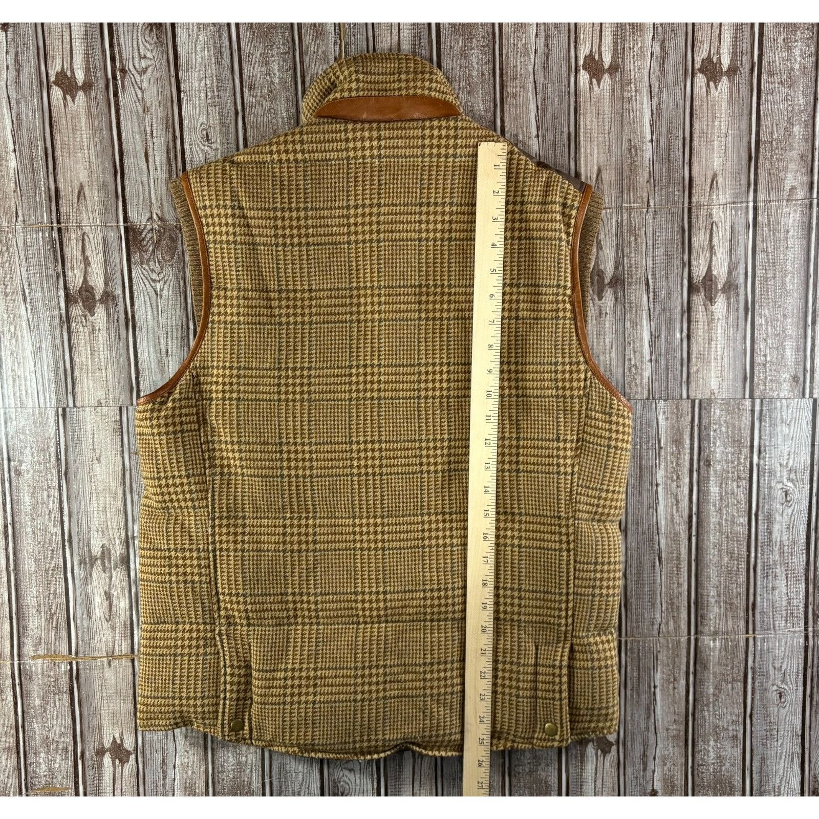 Ralph Lauren Polo Golf Ralph Lauren Houndstooth Tweed Wool down trim leat Size US M / EU 48-50 / 2 - 8 Thumbnail