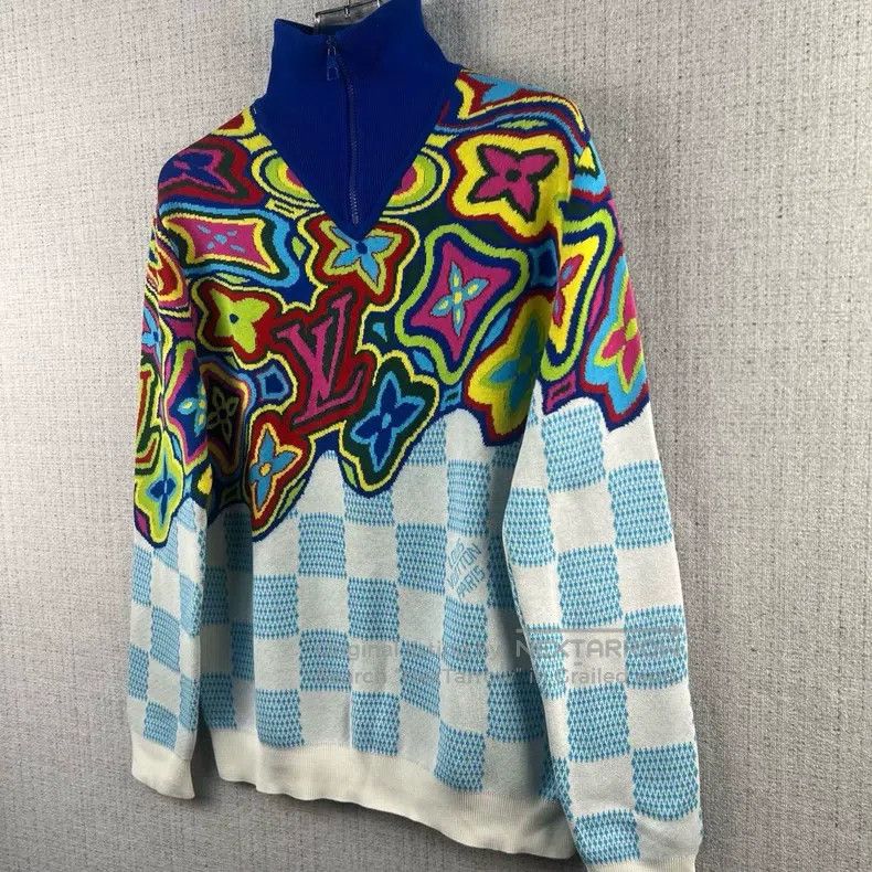 Louis Vuitton Louis Vuitton SS21 logo lapel full print pullover long-sle Size US M / EU 48-50 / 2 - 2 Thumbnail