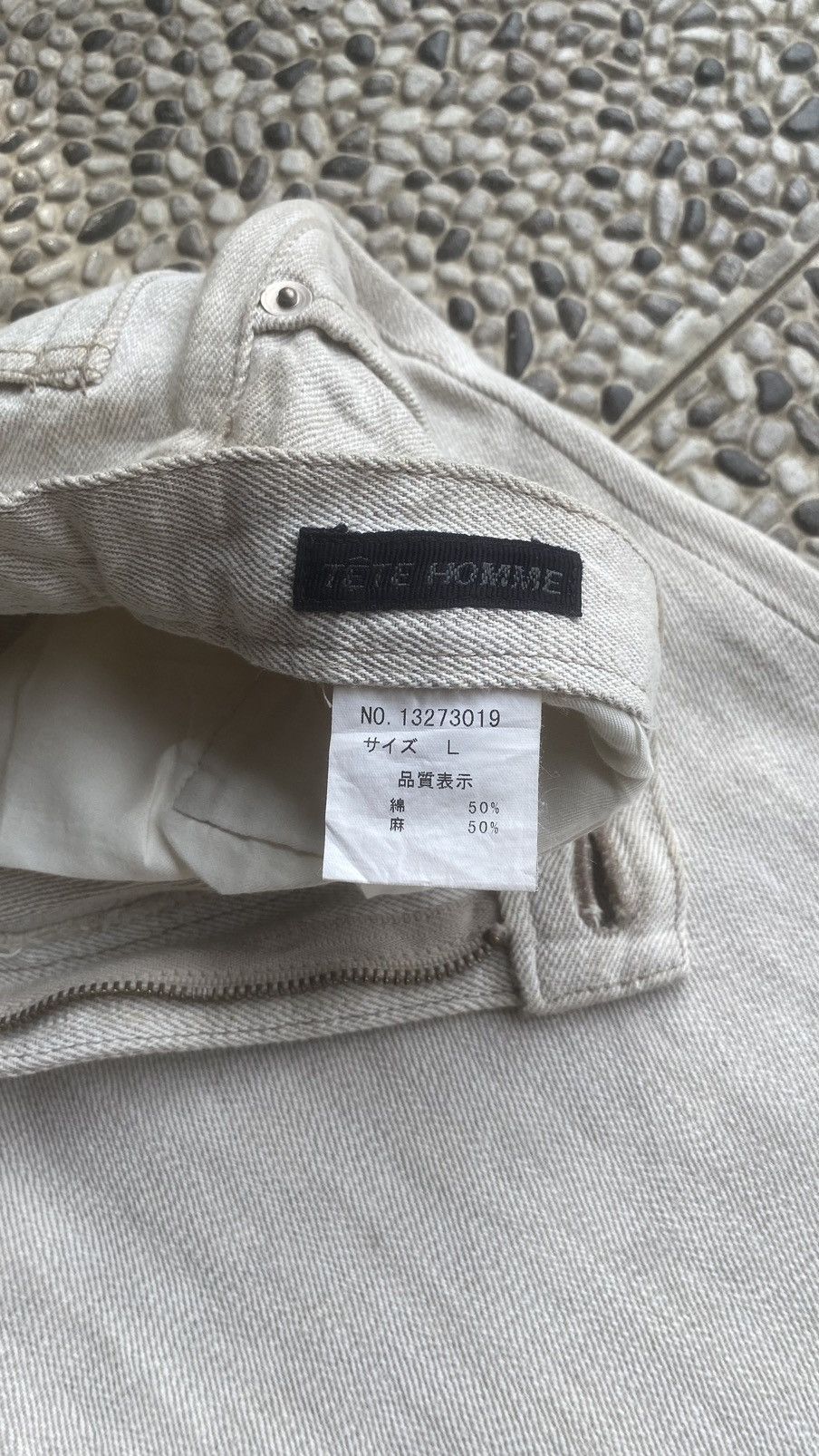 Issey Miyake TETE HOMME WHITE LINEN TROUSER PANTS Size US 32 / EU 48 - 8 Thumbnail