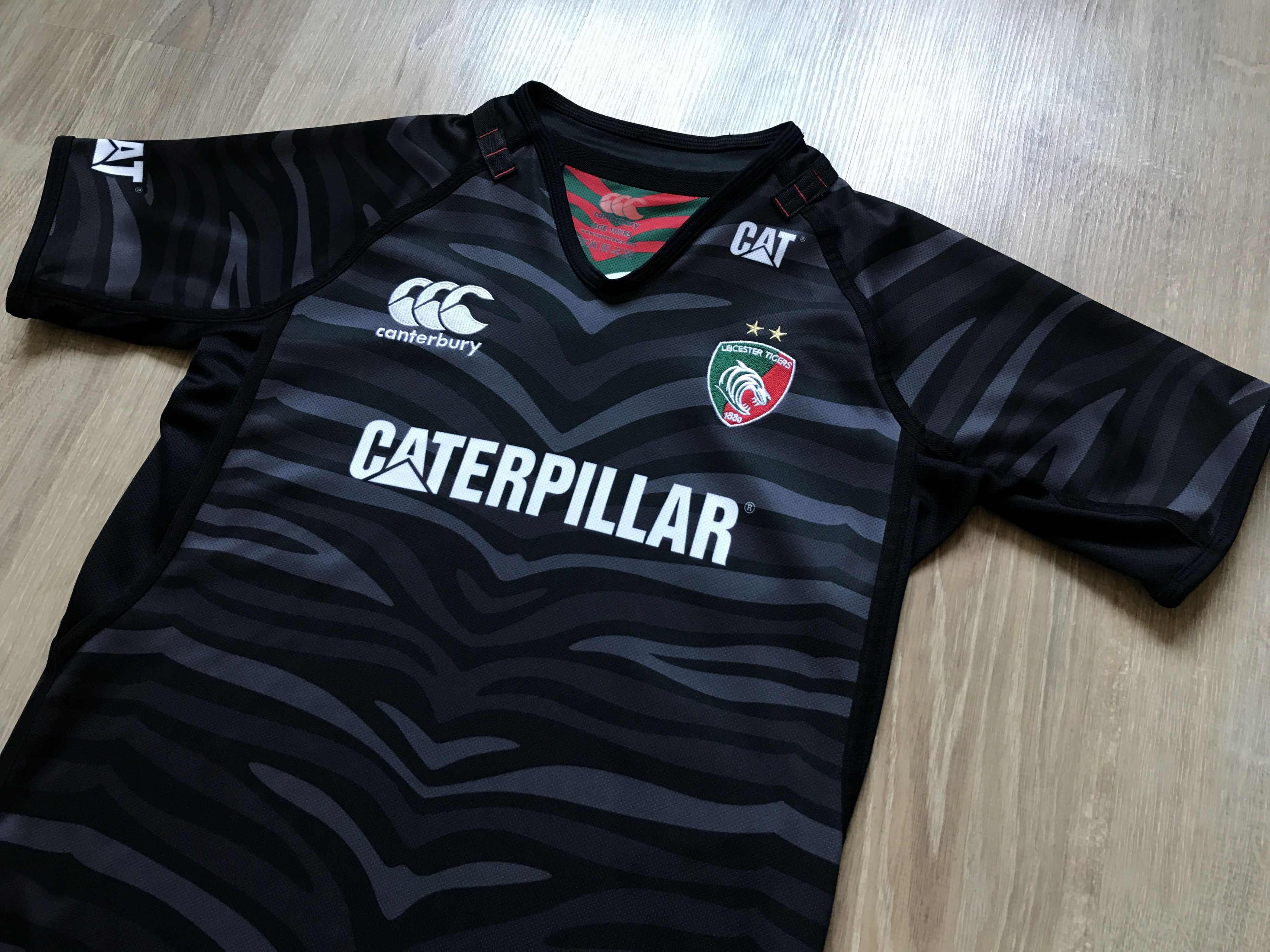 Canterbury of New Zealand Canterbury Leicester Tigers Kids Rugby Jersey 2013 Size US XXS / EU 40 - 3 Thumbnail