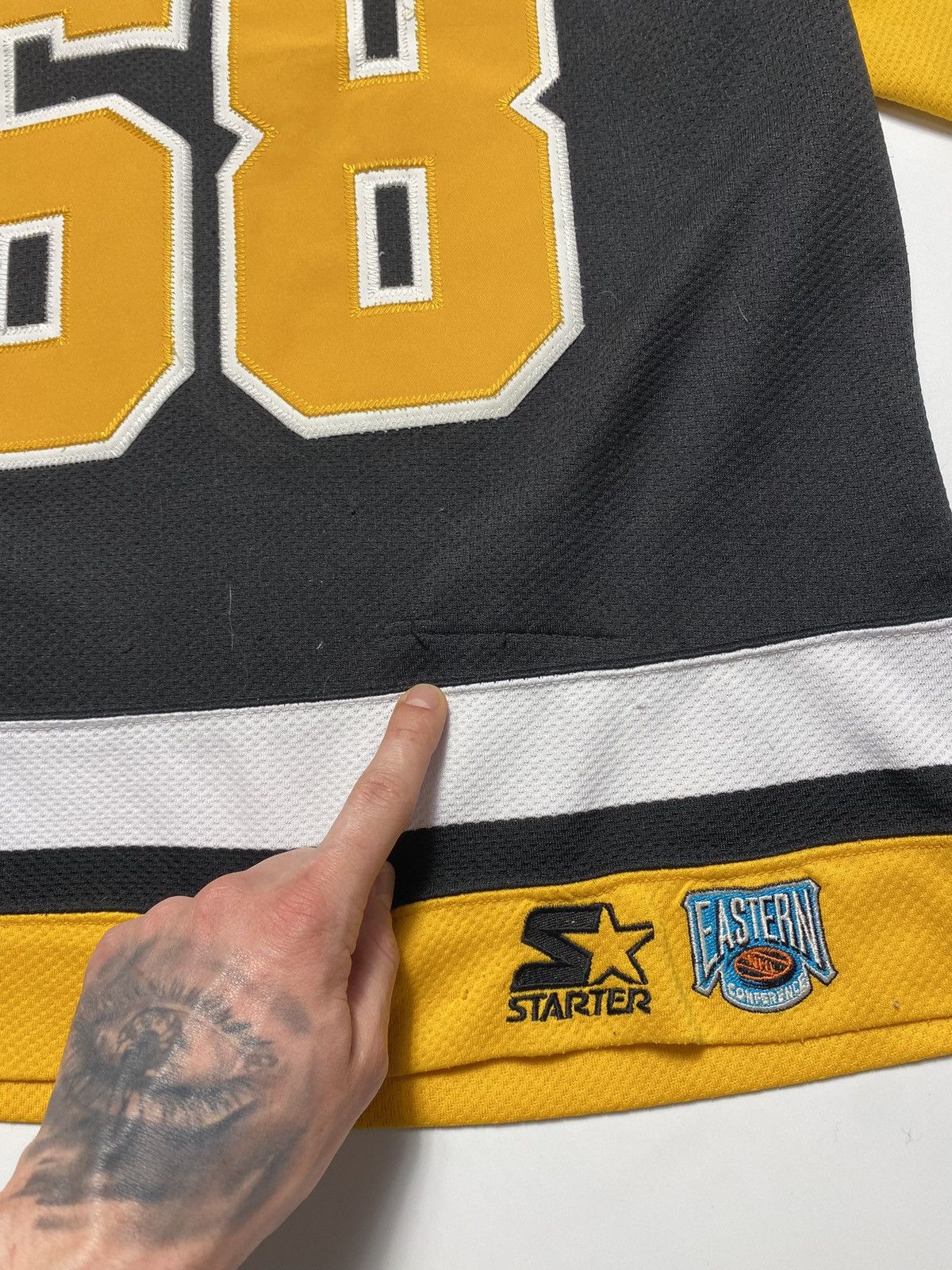 Ccm × Starter × Vintage Snoop Dog style 90s Pittsburgh Penguins Jagr CCM Jersey Size US S / EU 44-46 / 1 - 13 Thumbnail