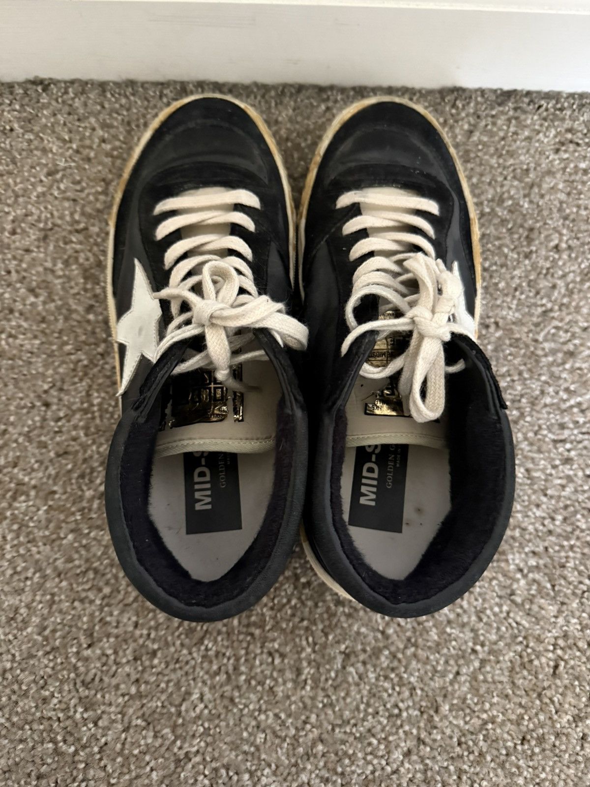 Golden Goose Mid Star in black nappa and suede Size US 7 / EU 40 - 7 Thumbnail