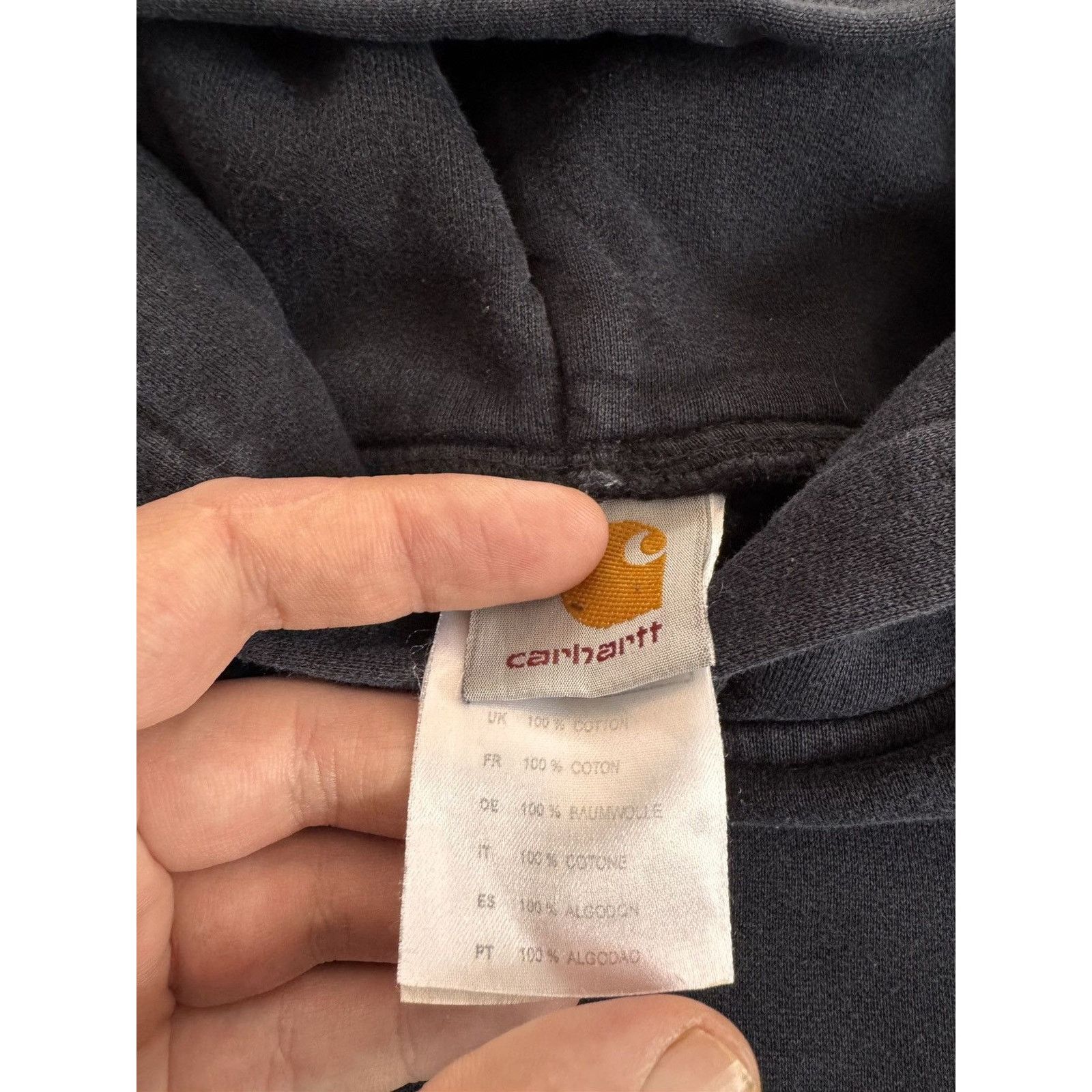 Carhartt Vintage Carhartt Black Hoodie Size US S / EU 44-46 / 1 - 3 Thumbnail