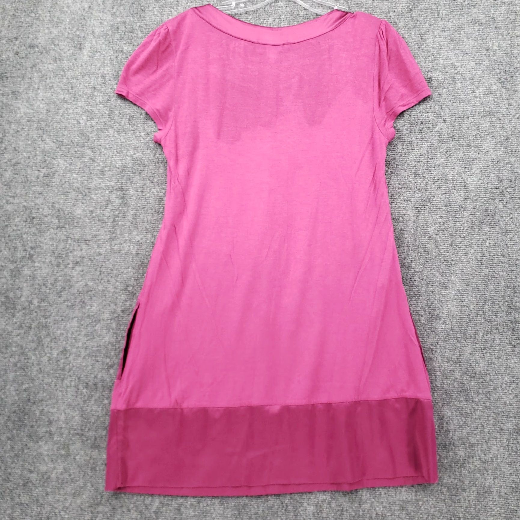 Express Express Pink Mini Dress Womens S Short Sleeves Round Neck Pullover Casual Size S / US 4 / IT 40 - 2 Thumbnail