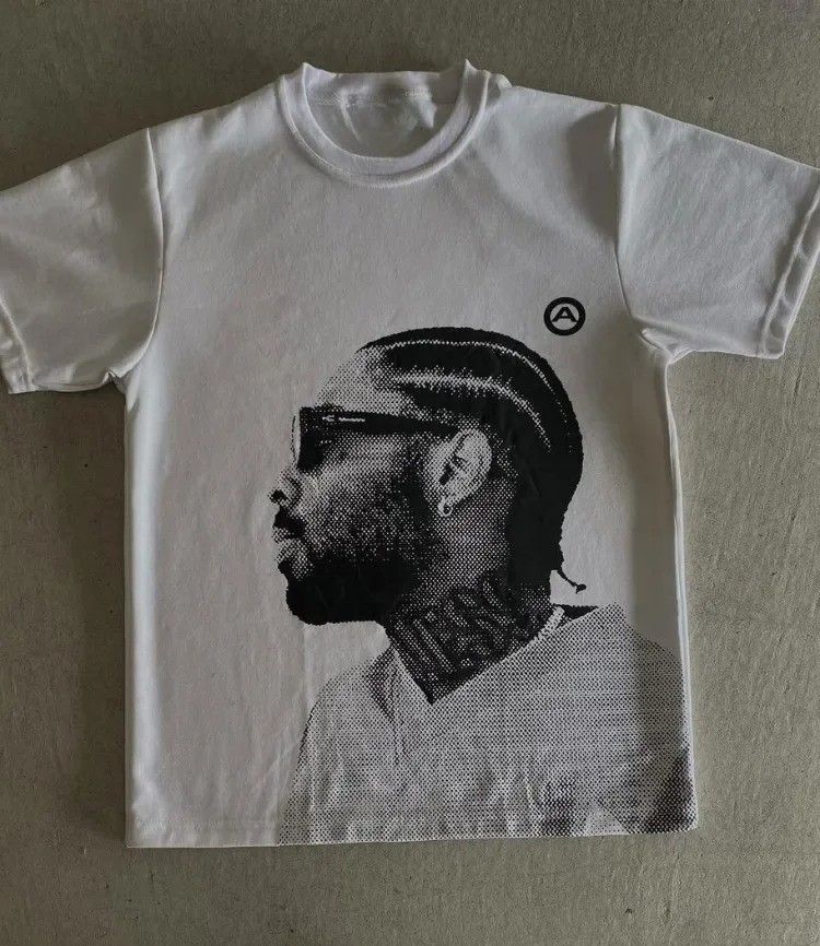 Japanese Brand × Vintage Y2K American Singer Brent Graphic T-shirt Retro Hip Hop Size US XL / EU 56 / 4 - 1 Thumbnail