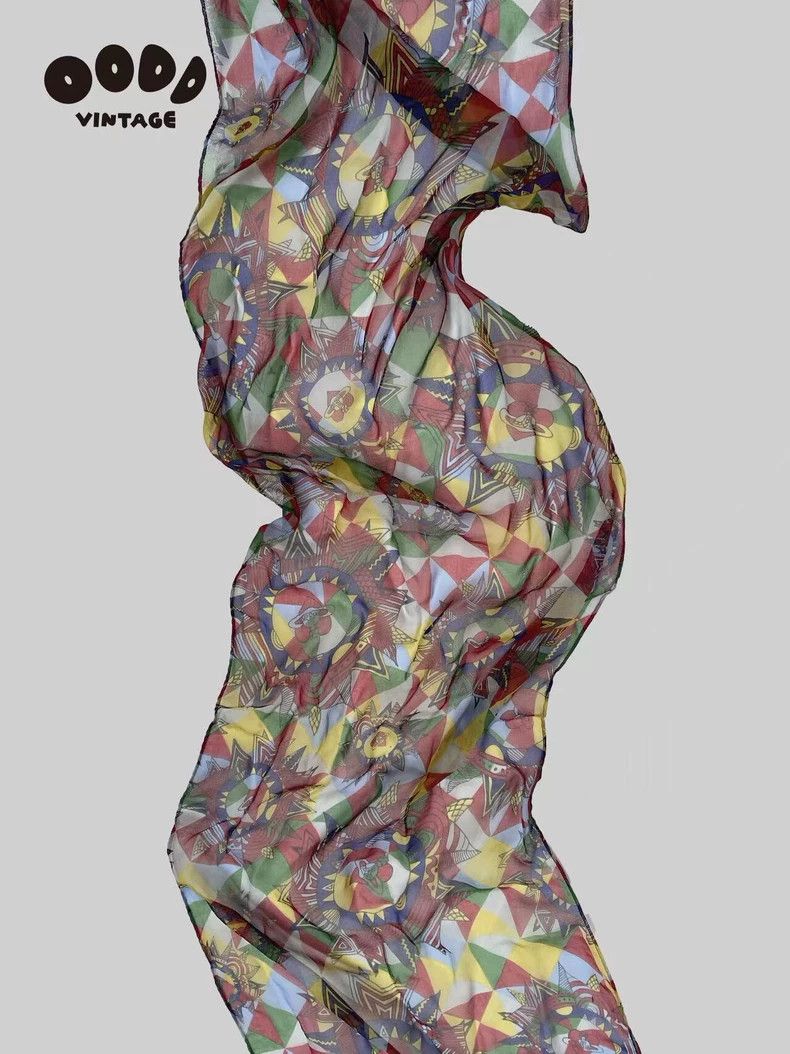 Vivienne Westwood Vivienne Westwood Queen Mother Saturn Love Silk Scarf Size ONE SIZE - 9 Thumbnail