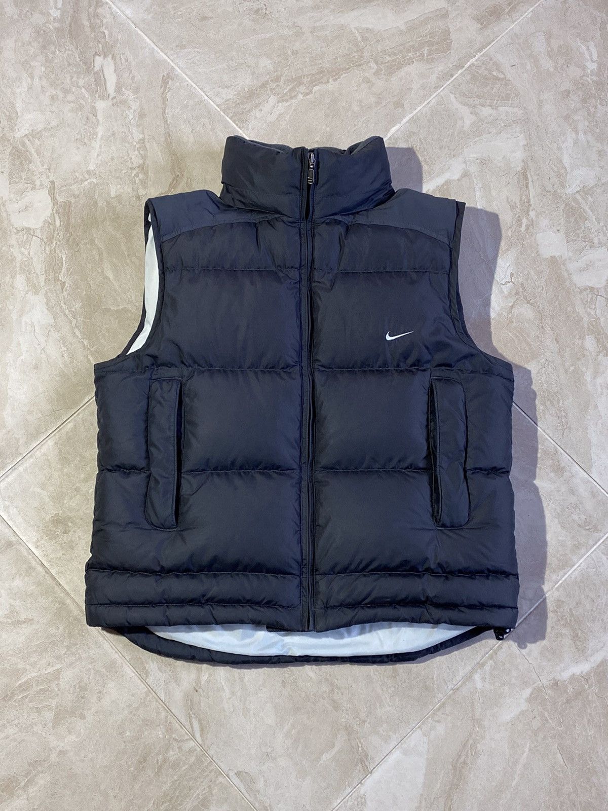 Supreme Supreme Nike Denim Puffer Vest Indigo Blue Medium | Grailed