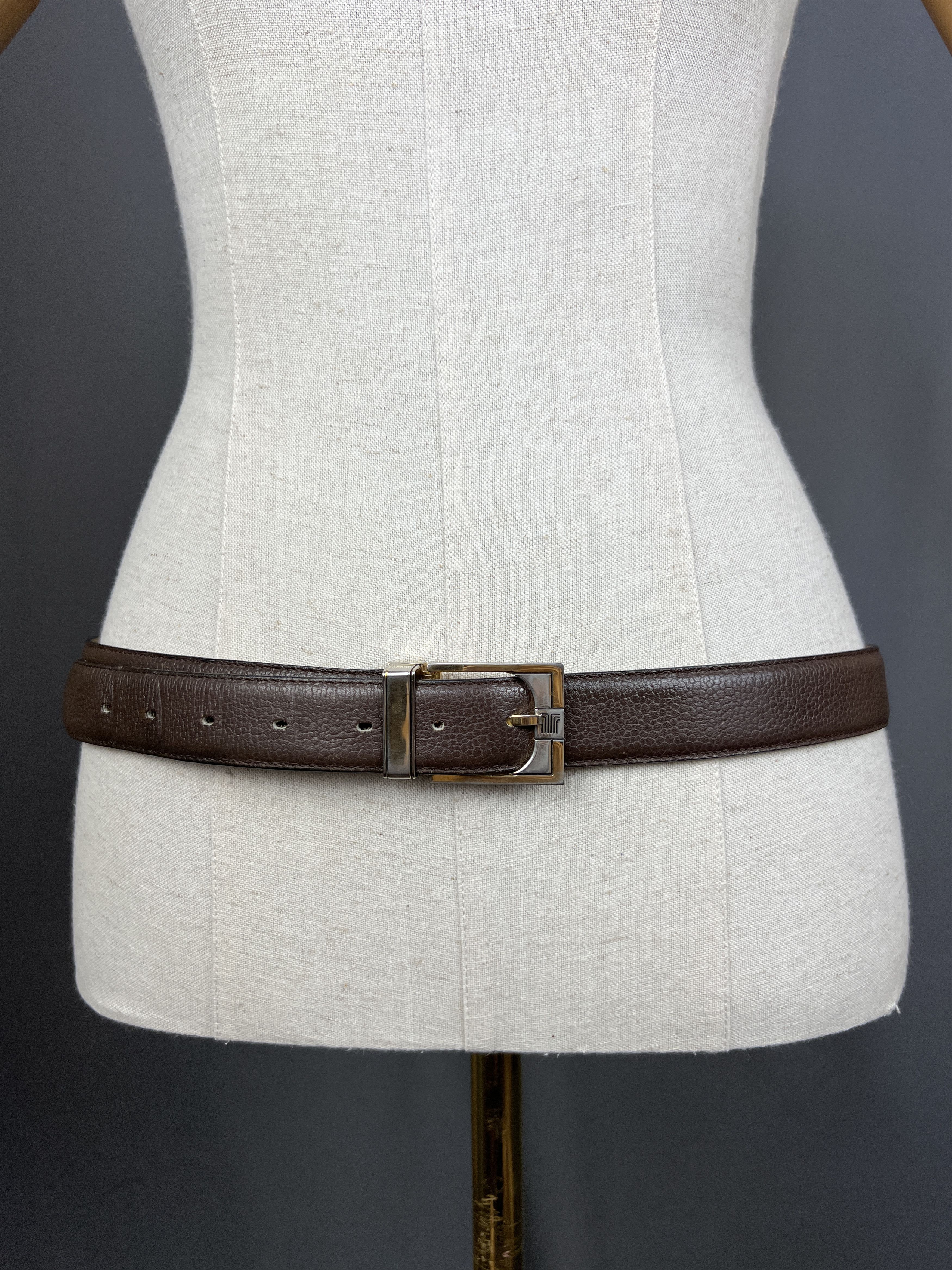 Lanvin Vintage Lanvin Paris Brown Leather Belt France Size ONE SIZE - 1 Thumbnail