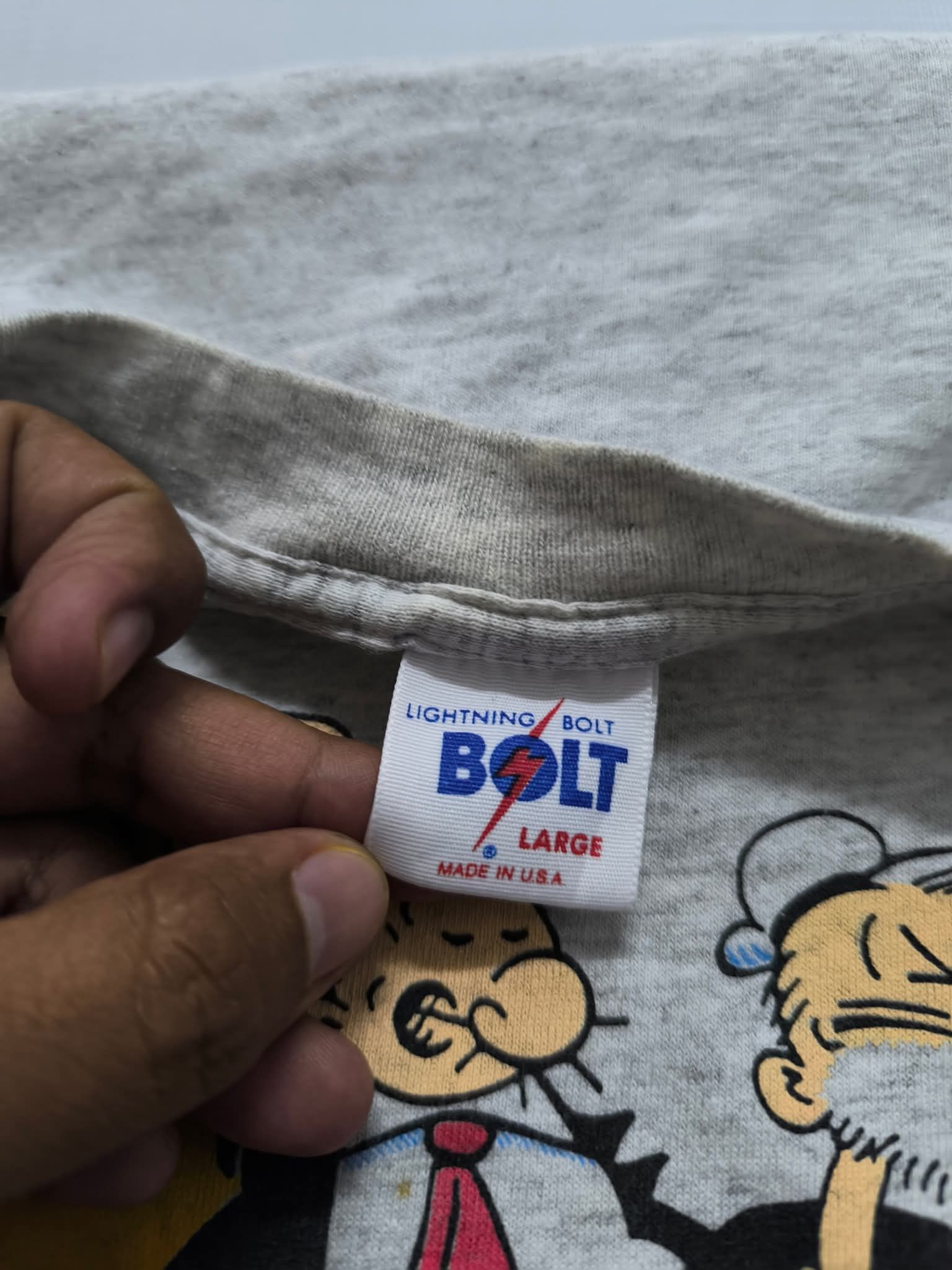 Lightning Bolt Vintage Lightning Bolt X Popeye 1993 surf skate tee Size US L / EU 52-54 / 3 - 3 Thumbnail