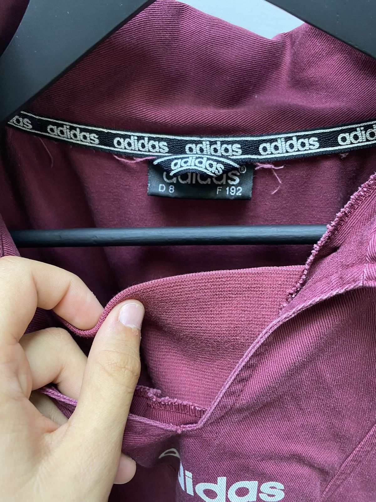 Adidas × Vintage Vintage Adidas Jacket Baggy Big Logo Cotton Y2K 80s Size US L / EU 52-54 / 3 - 14 Thumbnail