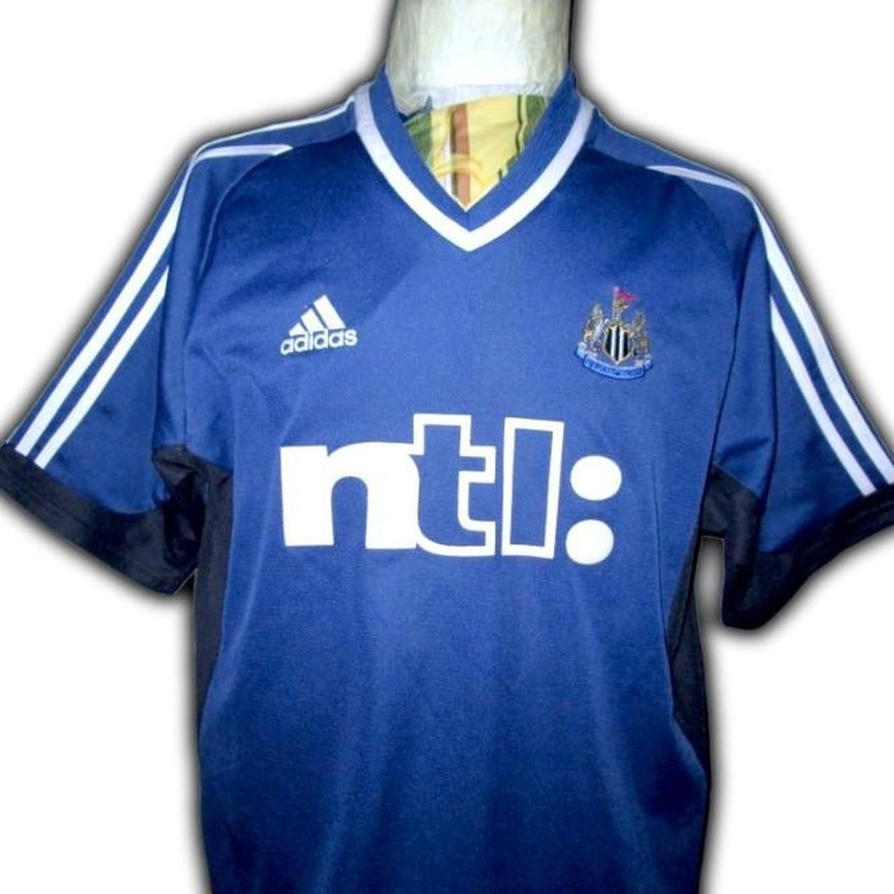 Adidas Fc Newcastle United England 2001 2002 Away shirt jersey Size US XL / EU 56 / 4 - 2 Thumbnail