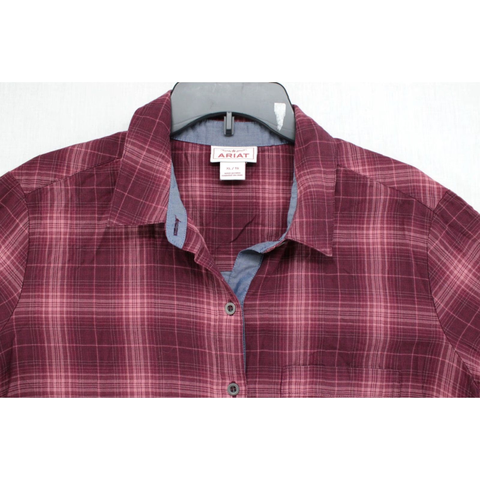 Ariat Ariat Day Dream Button Up Shirt Women's XL Red Plaid Back Button Long Sleeve Size XL / US 12-14 / IT 48-50 - 4 Thumbnail