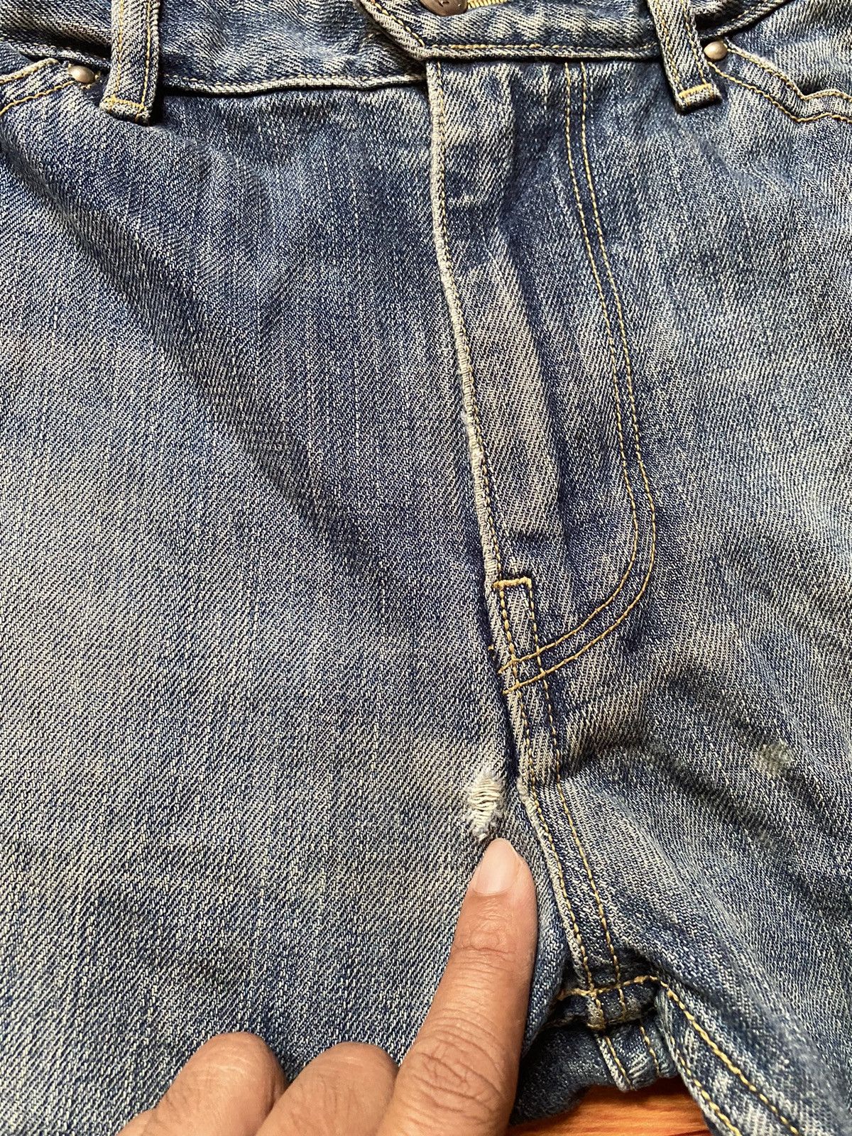 Japanese Brand × White Mountaineering Vintage White Mountaineering Selvedge Denim Size US 33 - 5 Thumbnail