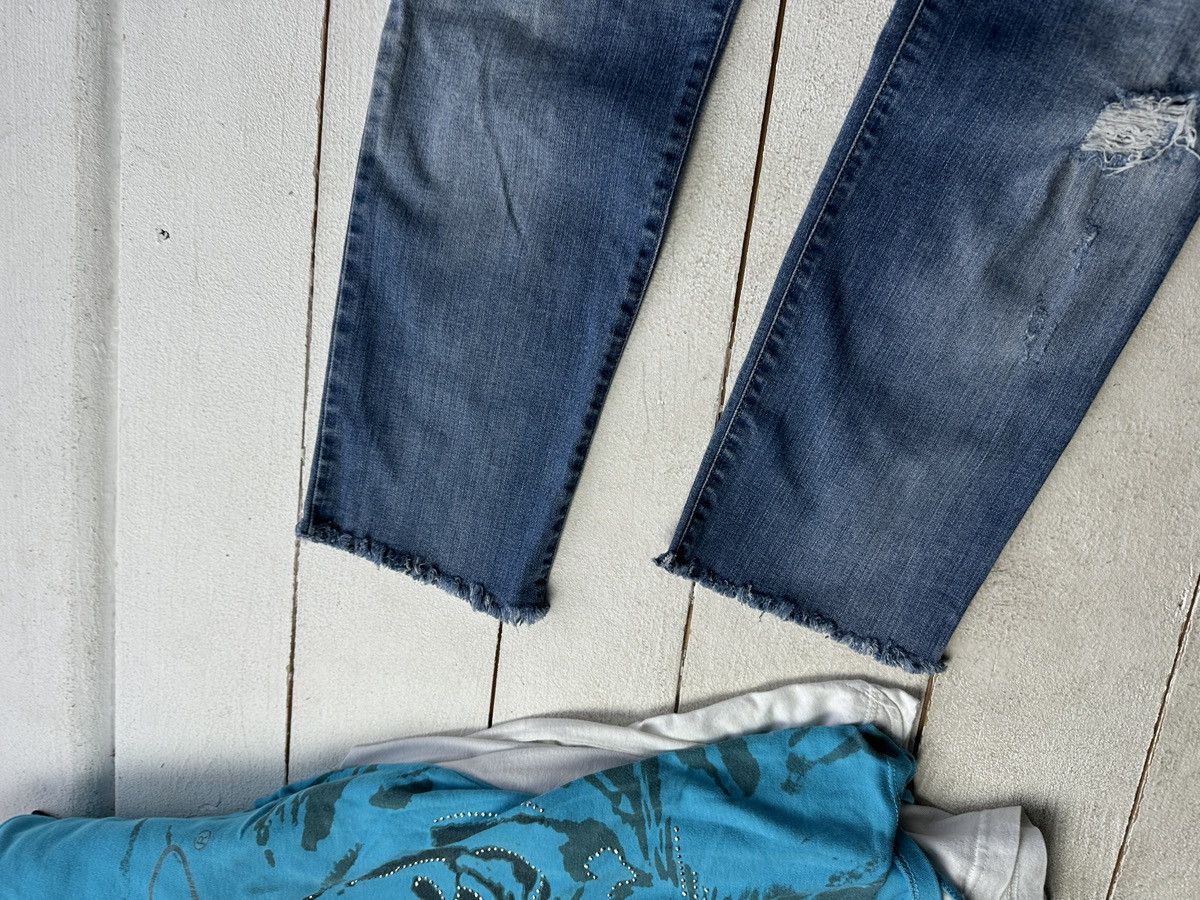 Diesel 🚨 DIESEL AVANT GARDE GOTHIC WOMEN JEANS LOGO IFSIXWASNINE Size 30" / US 8 / IT 44 - 4 Thumbnail