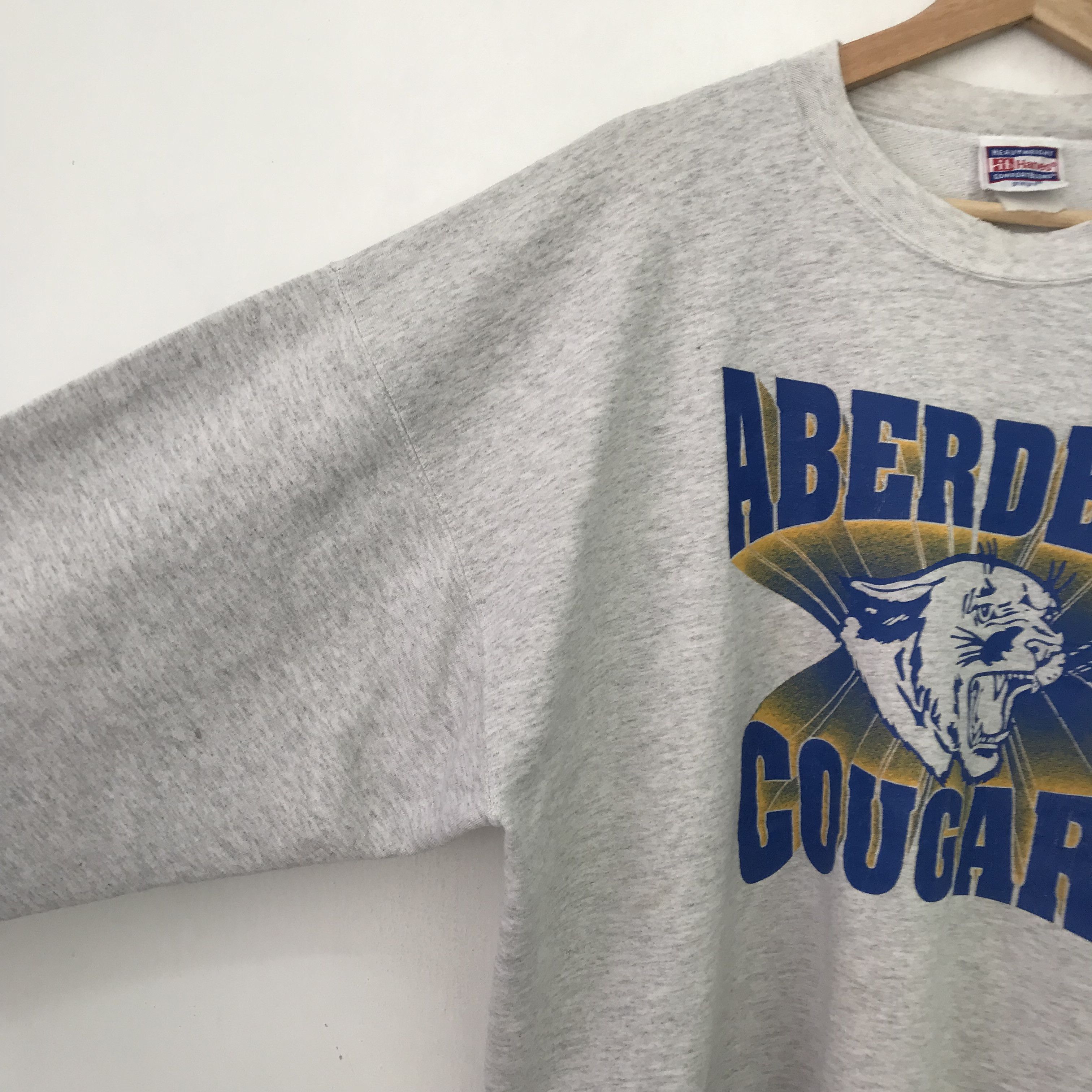 Vintage Vintage Aberdeen Cougars Gray Sweatshirt - 657 Size US XL / EU 56 / 4 - 4 Thumbnail