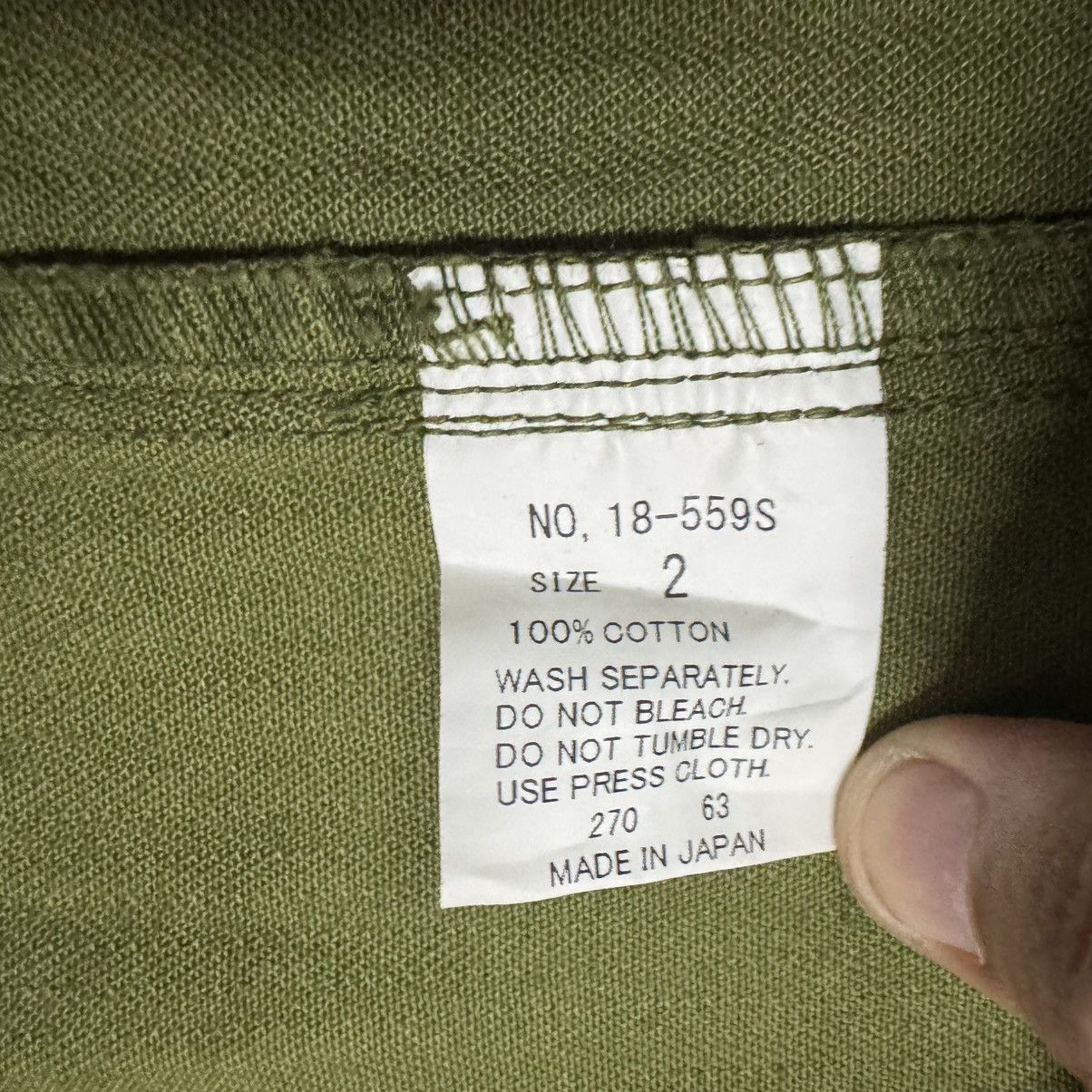Toyo Enterprises Vtg🔥Domingo Hbt Kimono Cardigan Olive Green Military Style Size US M / EU 48-50 / 2 - 18 Thumbnail