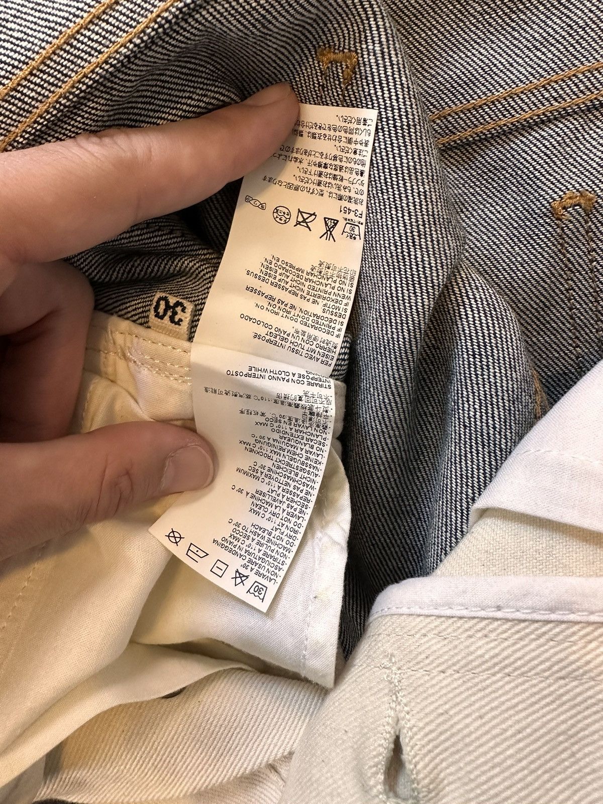 Marni MARNI DENIM SHORT SIZE 30 denim white combo Size US 30 / EU 46 - 7 Thumbnail