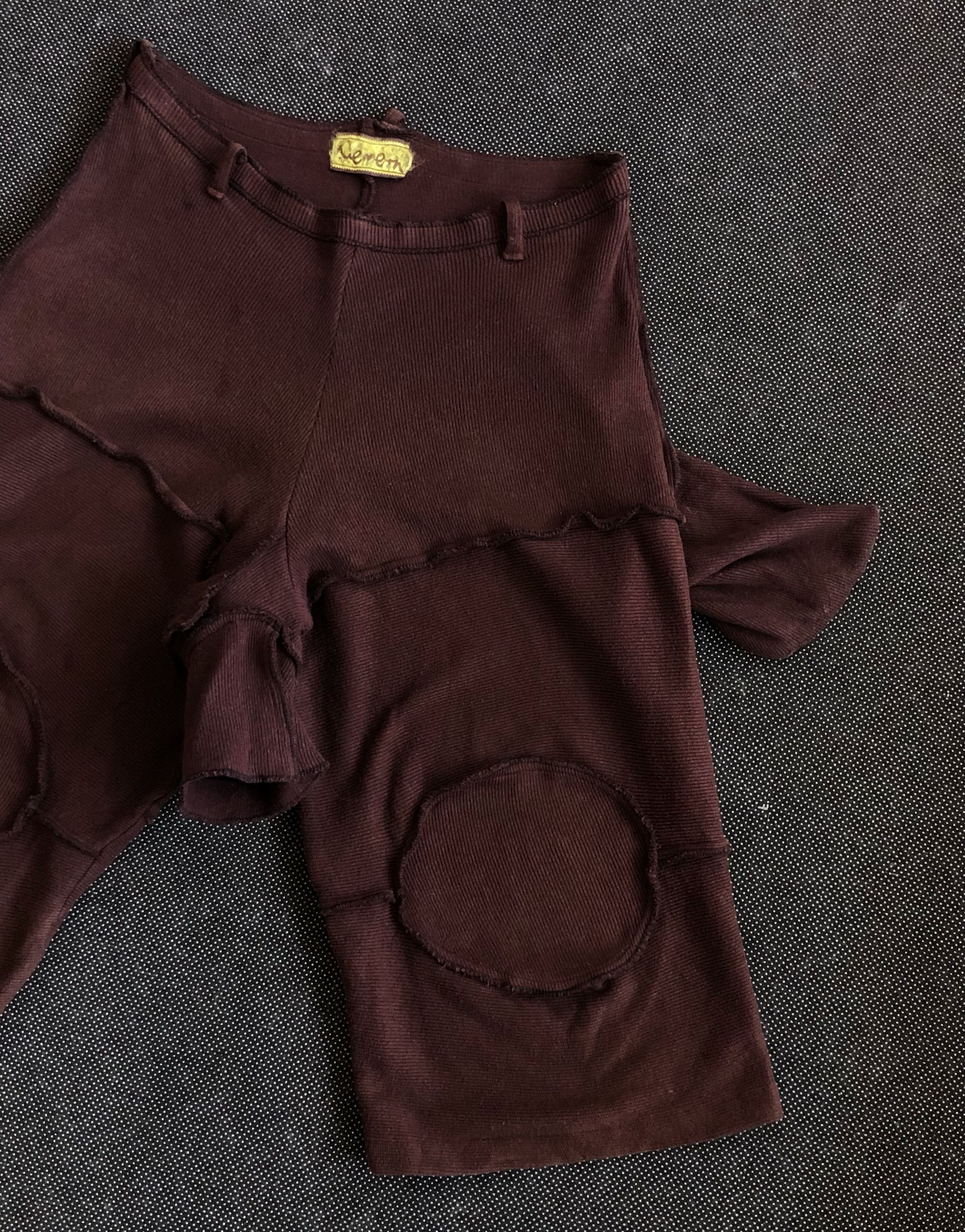 Christopher Nemeth HOLYRARE🔥1980’S NEMETH PENIS DICKHOLE 3/4 BAGGY KNIT PANTS Size US 34 / EU 50 - 3 Thumbnail