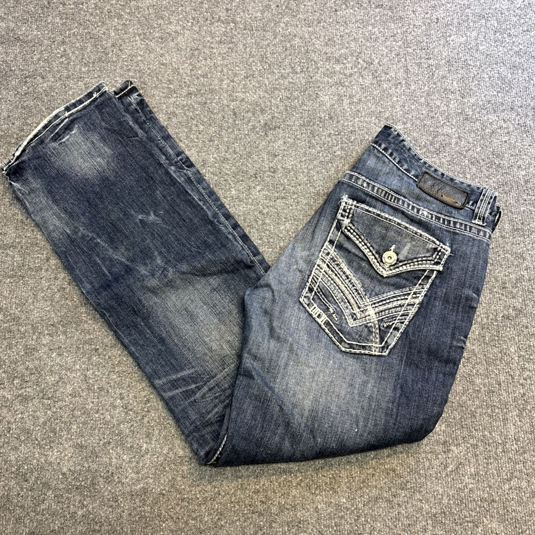 Buckle Black Buckle Black Jeans Mens 34x32 Blue Denim Cotton Straight Leg 5-Pocket Buckle Bke Regular Fit Jeans Size US 34 / EU 50 - 2 Thumbnail