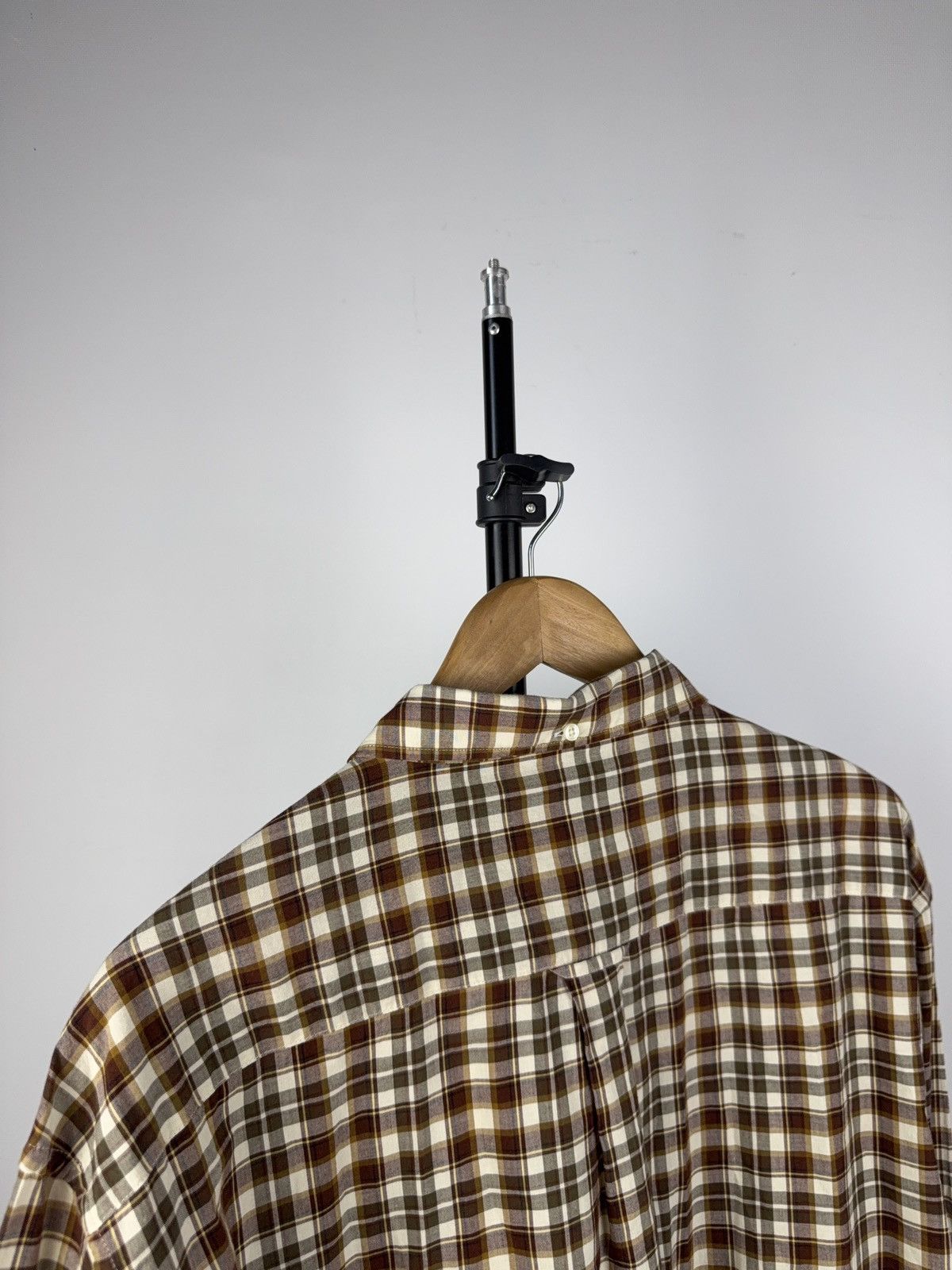 Gant GANT Regular Fit Plaid Shirt 3XL Brown Beige Checkered Size US XXL / EU 58 / 5 - 8 Thumbnail