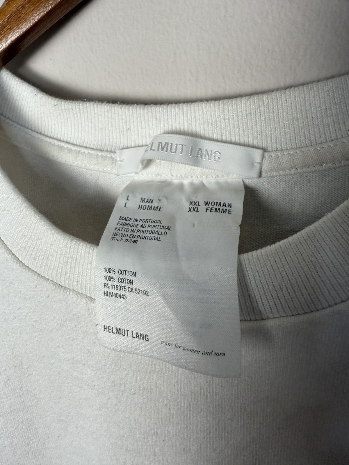 Helmut Lang Helmut Lang HL Logo Tee Size US L / EU 52-54 / 3 - 3 Thumbnail