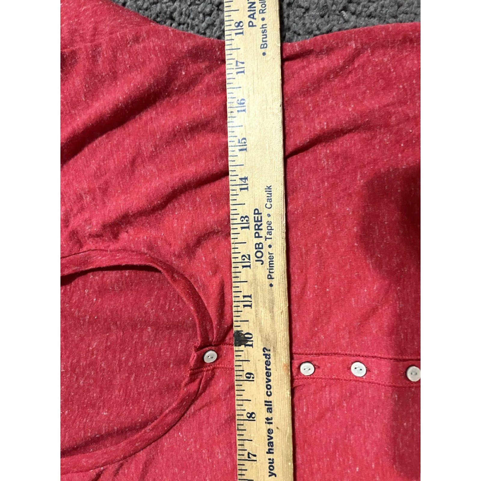 Victoria's Secret Victoria's Secret 1/2-Button Ribbed Top T-Shirt Tee Red Size XS Women Regular Long Sleeve 59% Cotton / 41% Polyester Size XS / US 0-2 / IT 36-38 - 4 Thumbnail